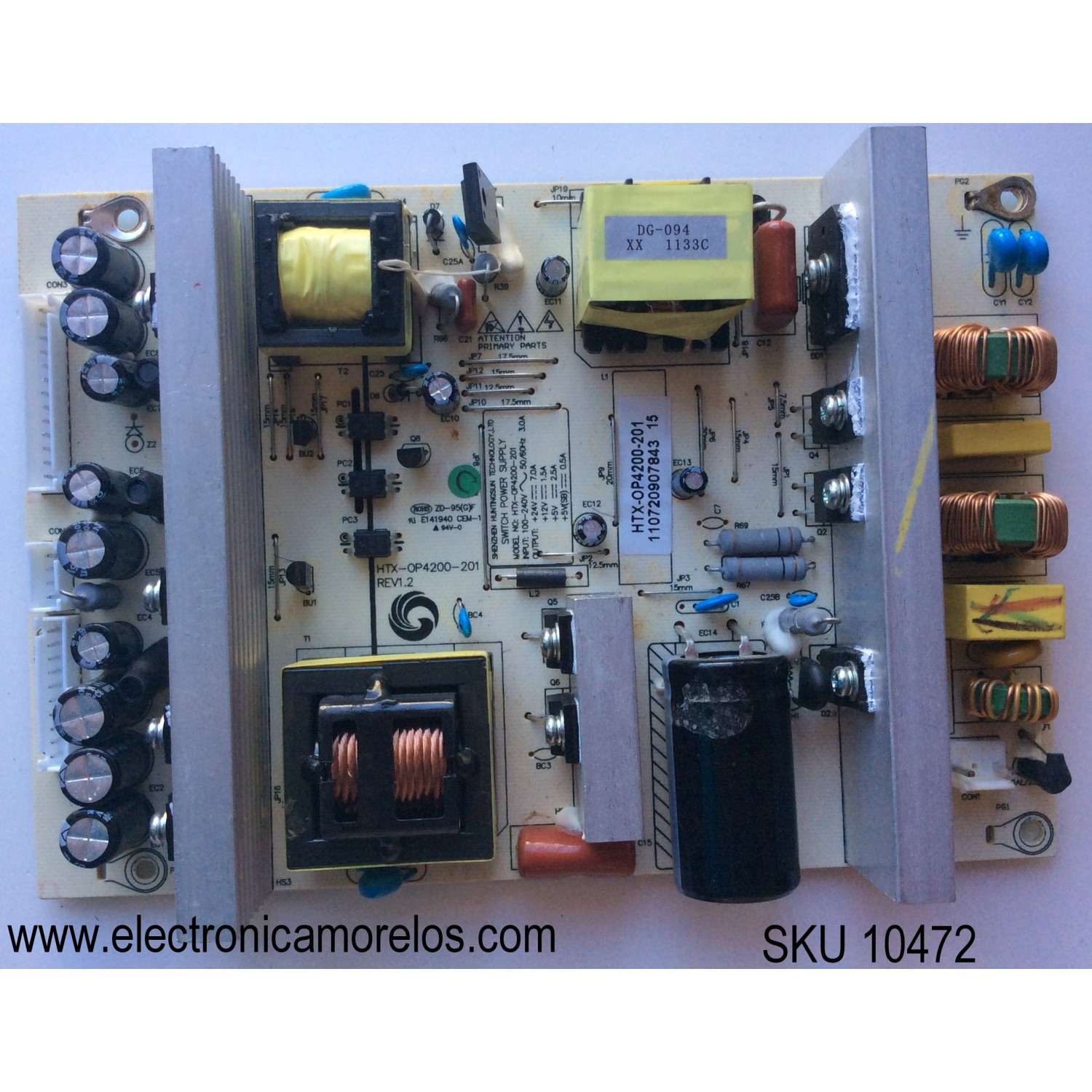 FUENTE PARA TV INSIGNIA / NUMERO DE PARTE PLTVKL231XXA6CU / 715G8098-P01-000-002S / 231XXA6CU / NUMERO DE PANEL TPT320WH-AT022.H REV:S1Q / MODELO NS-32DF310NA19