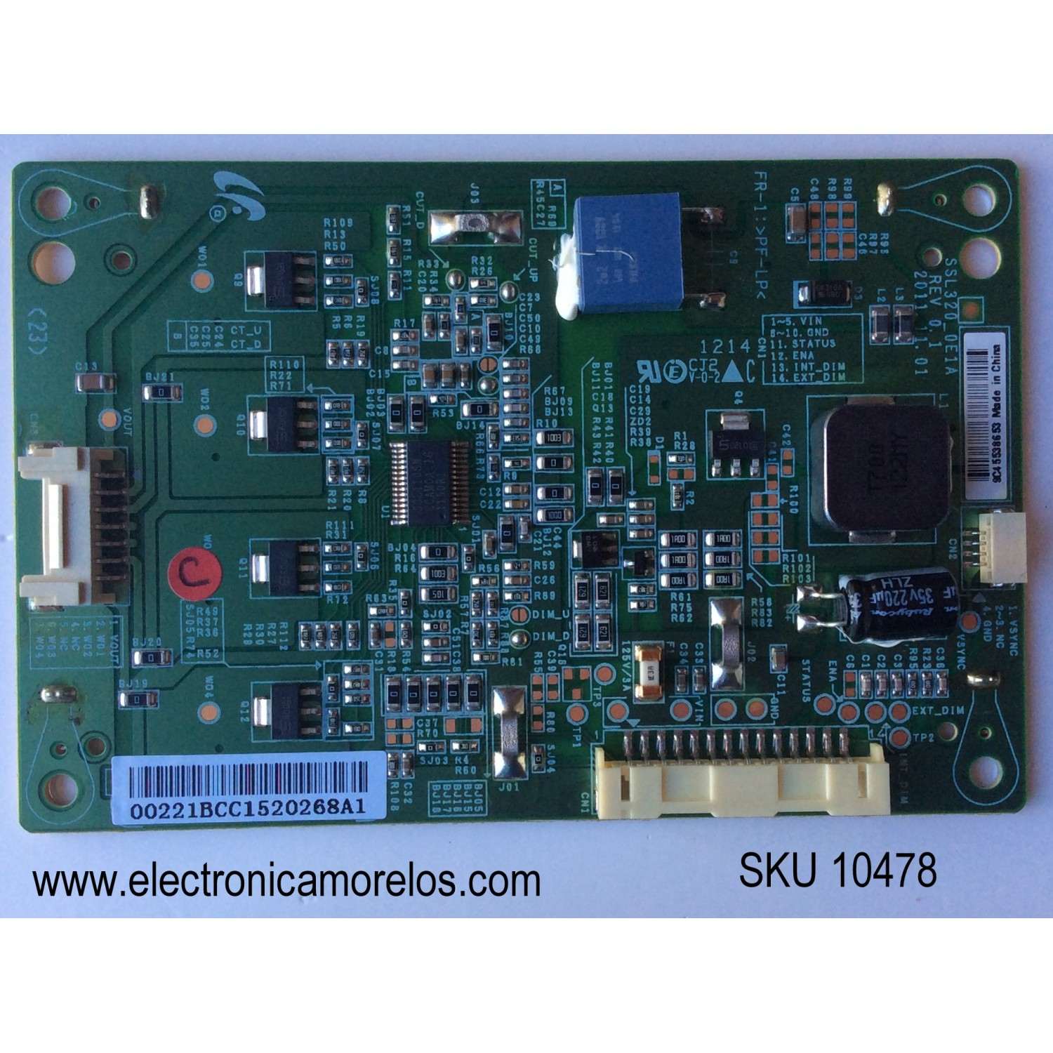 MAIN FUENTE (COMBO) PARA TV ATVIO  ((NUEVA)) / NUMERO DE PARTE CV3553BH-U32 / 34023039 / 34027275 / 7.D3553BHU3211.2AX / 8BH13891812DA0609 / MODELO  ATV3215LED / PARA MAS DETALLES REVISA NUESTRA DESCRIPCIÓN