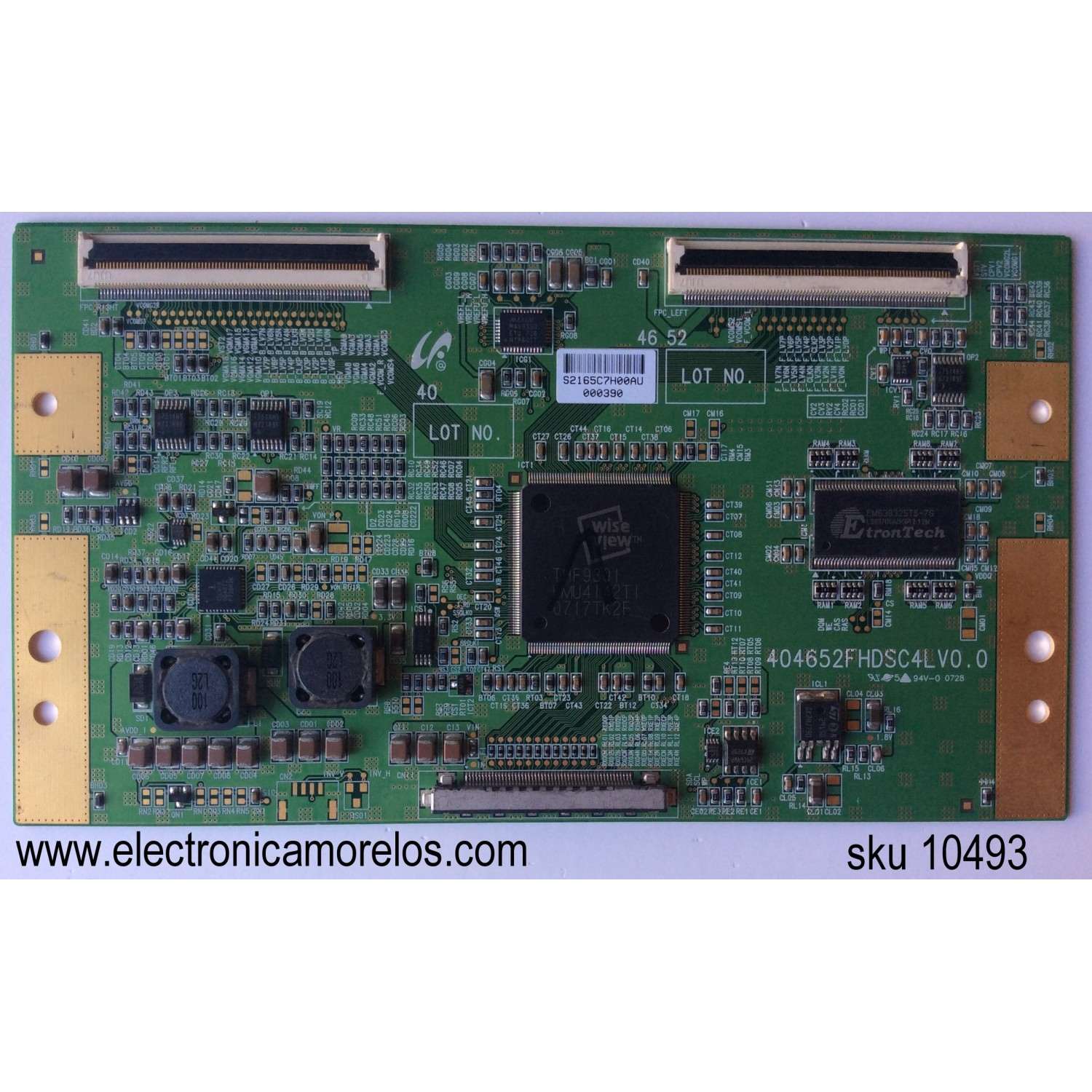 T-CON / TOSHIBA LJ94-02165C / 2165C / 404652FHDSC4LV0.0 / MODELO 46RF350U / PANEL LTA460HT-LH3	