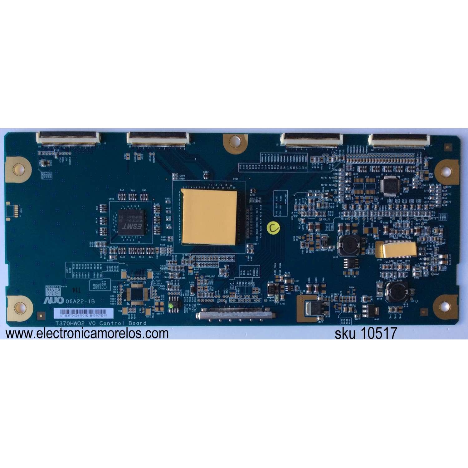 T-CON PARA TV PHILIPS / NUMERO DE PARTE 55.37T04.008 / 5537T04008 / 996510010052 / 06A22-1B / T370HWO2 V0 / PANEL T370HW02 / MODELOS 37PF5522D/05 / 37PFL6622D/05 / LCD37761F1080P / LT-37X688 / LT-37XM48 / 37MF437B/37 / LCD37F1080P