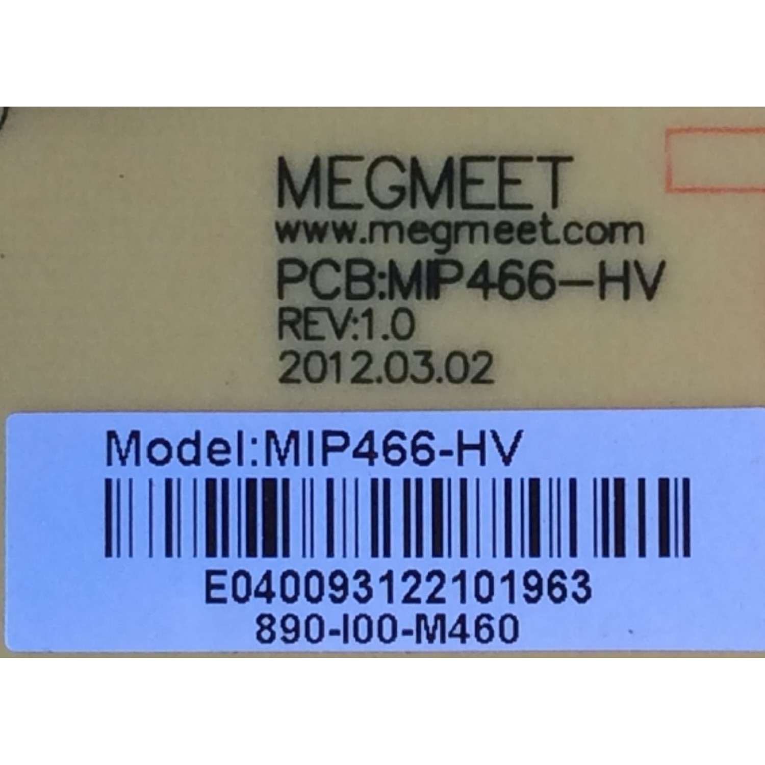 BACKLIGHT INVERTER / WESTINGHOUSE MIP466-HV / CCP508 / MODELO CW46T6DW TM-69501-T046A / PANEL T460H1-P09-C02(VER.A1)	 - Imagen 2