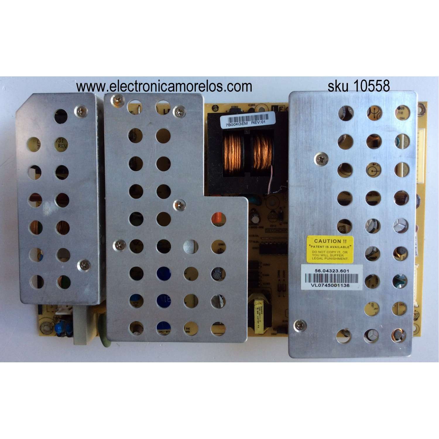 FUENTE DE PODER PARA TV LG / NUMERO DE PARTE EAY64530002 / EAX67264002 / EAX67264002(1.0) / 64530002 / 3PCR01939B / PLDF-L602B / PANEL NC430DUE-VHHX1 / MODELO 43LM5700PUA / 43LM5700PUA.BUSSLJM