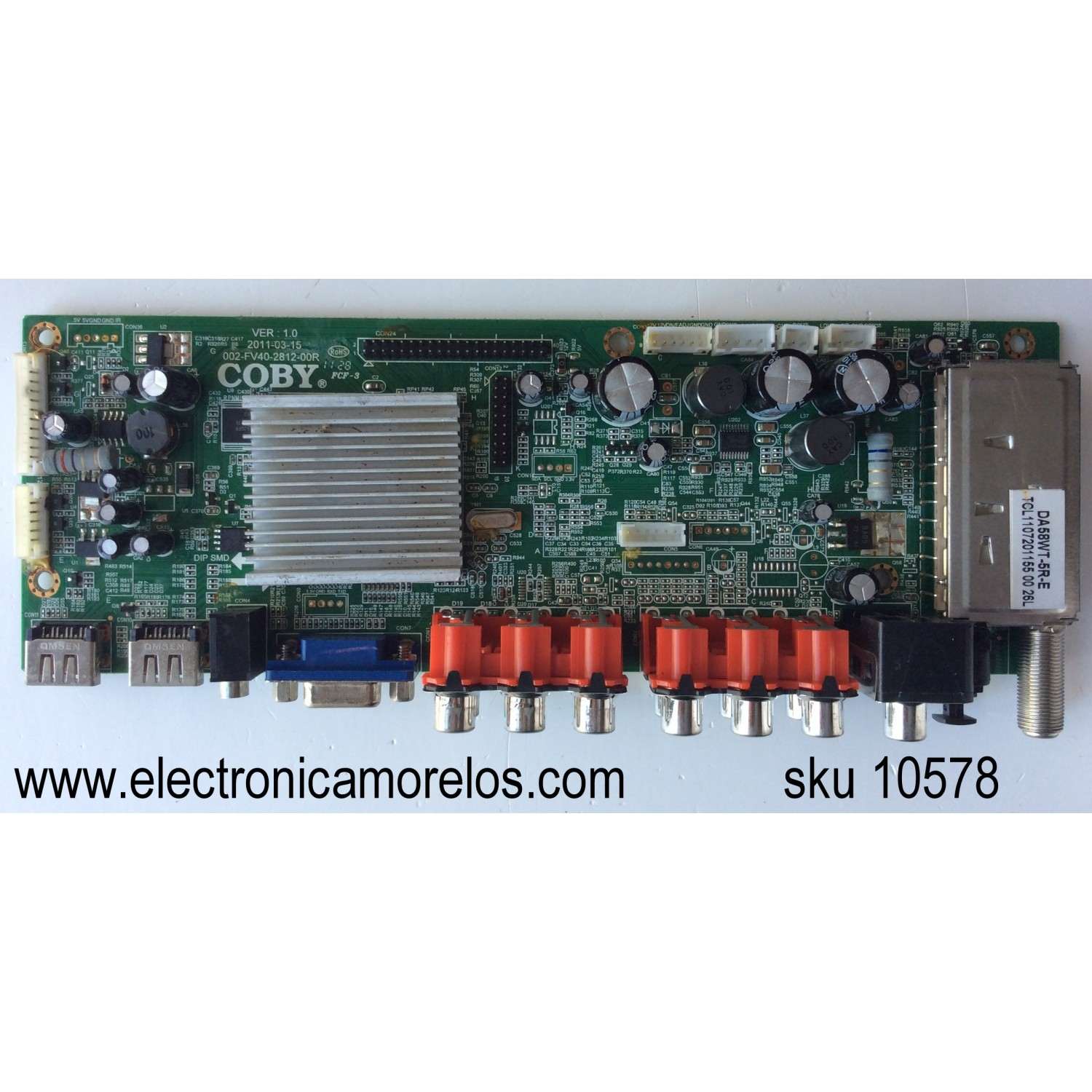 MAIN / COBY 002-FV40-2812-00R / MODELO TFTV4028 / PANEL LTA400HM17-W01	