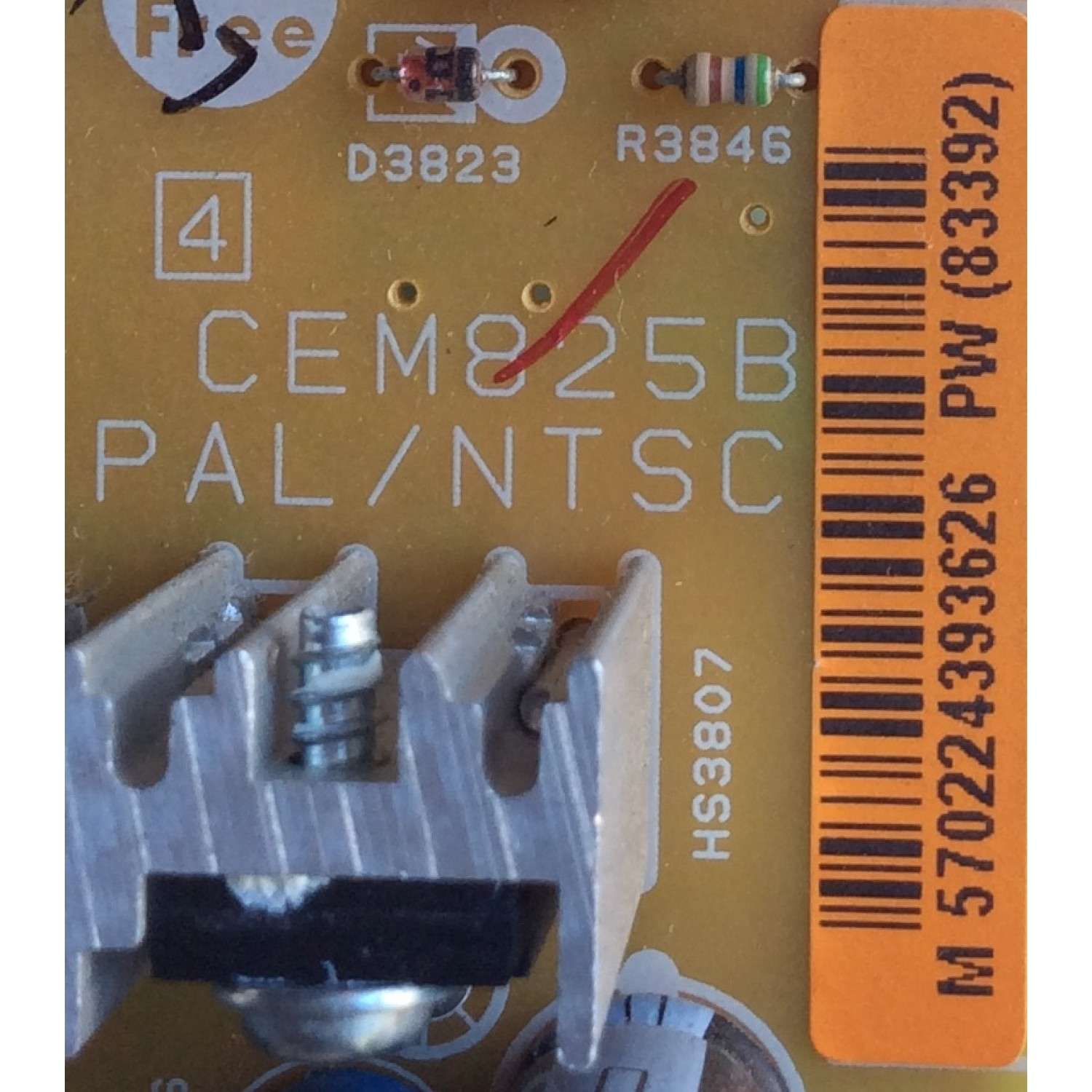 FUENTE PARA MONITOR SAMSUNG / NUMERO DE PARTE BN44-00883A / BN4400883A / 00883A / NUMERO DE PANEL CY-KK043BGAVWH / MODELO LH43PMHP - Imagen 2