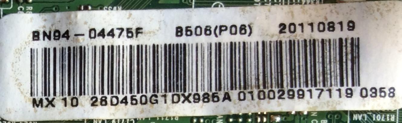 MAIN / SAMSUNG BN94-04475F / BN41-01609B / BN97-05244F / SUSTITUTA BN94-04475B / BN94-05406A / MODELO LN26D450G1DXZA SG01 / PANEL LTF260AP05-V01	 - Imagen 3