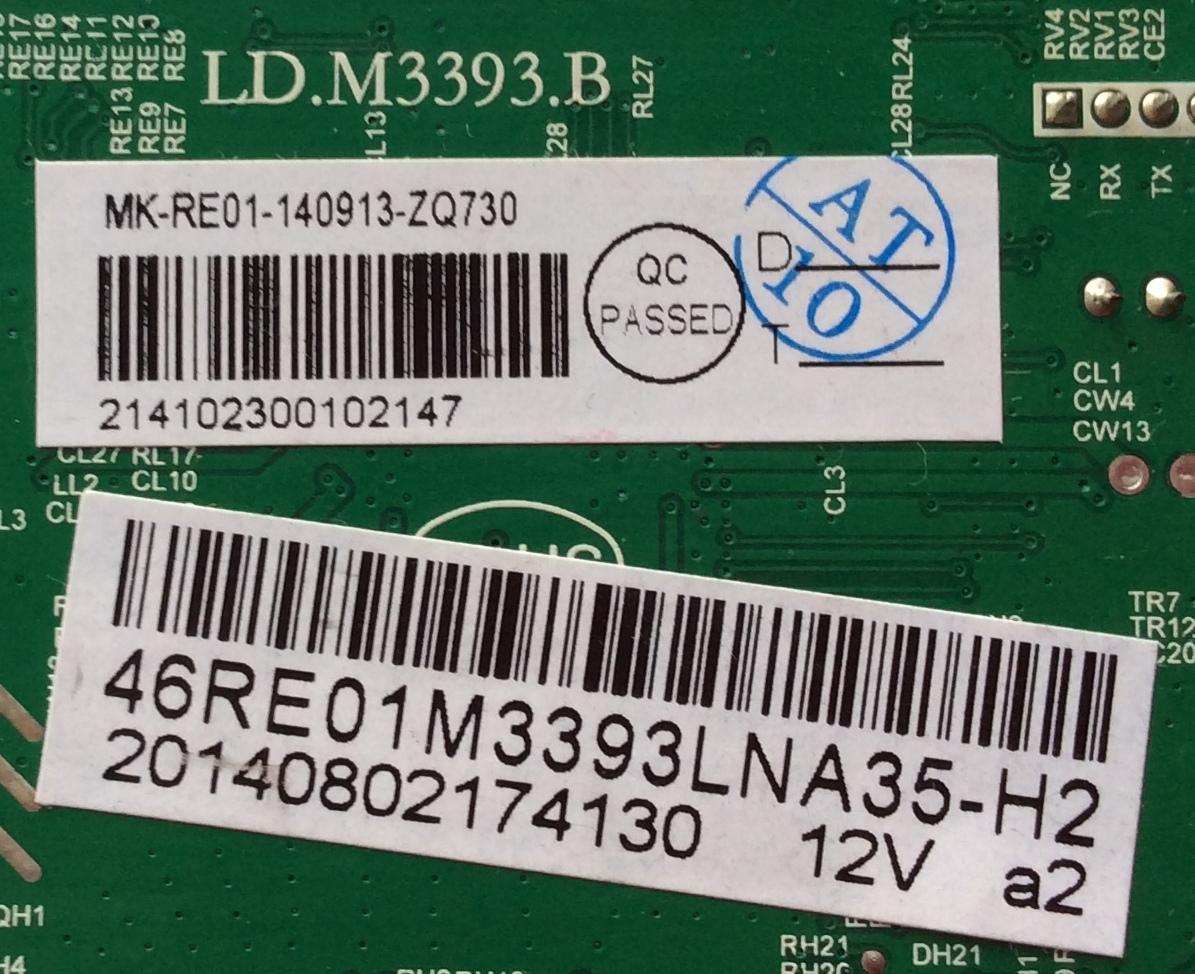 MAIN / RCA 46RE01M3393LNA35-H2 / 20140802174130 12V a2 / LD.M3393.B / 140913 / 20140802174130 / MODELO LED46C45RQ - Imagen 2