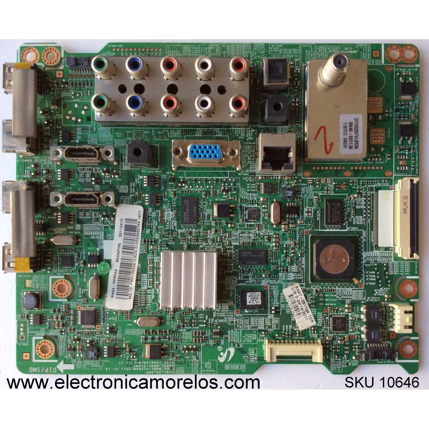 MAIN PARA TV  SAMSUNG  NUMERO DE PARTE   BN94-04354A / BN41-01590B / BN97-05172A / PANEL S50FH-YD07 / S50FH-YB08 / MODELOS PN51D550 / PN51D550C1FXZA N104 / PN51D550C1FXZA N203