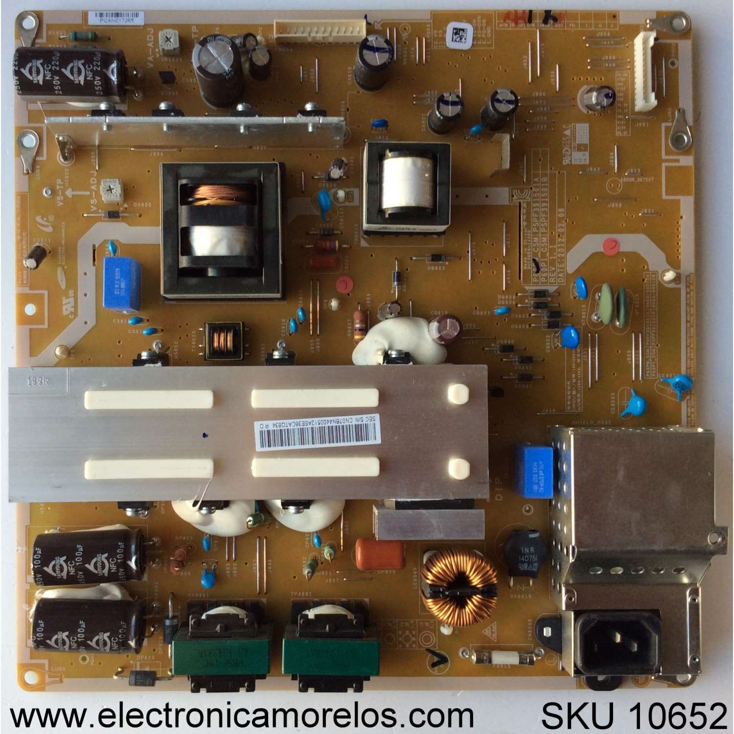 MAIN PARA SMART TV LG 4K RESOLUCION (3840 X 2160) / NUMERO DE PARTE EBT67331801 / EAX69763506 / 2GEBT000-01N8 / RU2626A2RP / 67331801 / NUMERO DE PANEL NC860TQF-AAKP1 / MODELO 86NANO75UQA