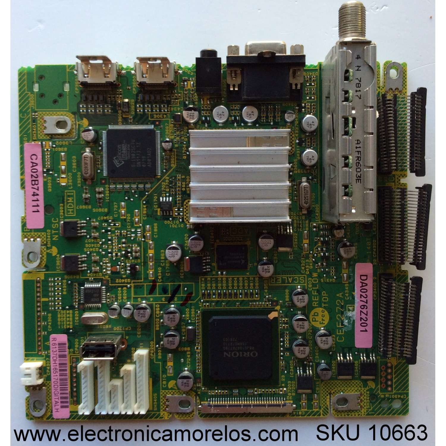 MAIN / SHARP CA02B74111 / CEF272A / DA0276Z201 / DA05775111 / PANEL LK315T3LZ5CZ / MODELO LC-32SH12U / LC-32AV22U / LC-32DV22U