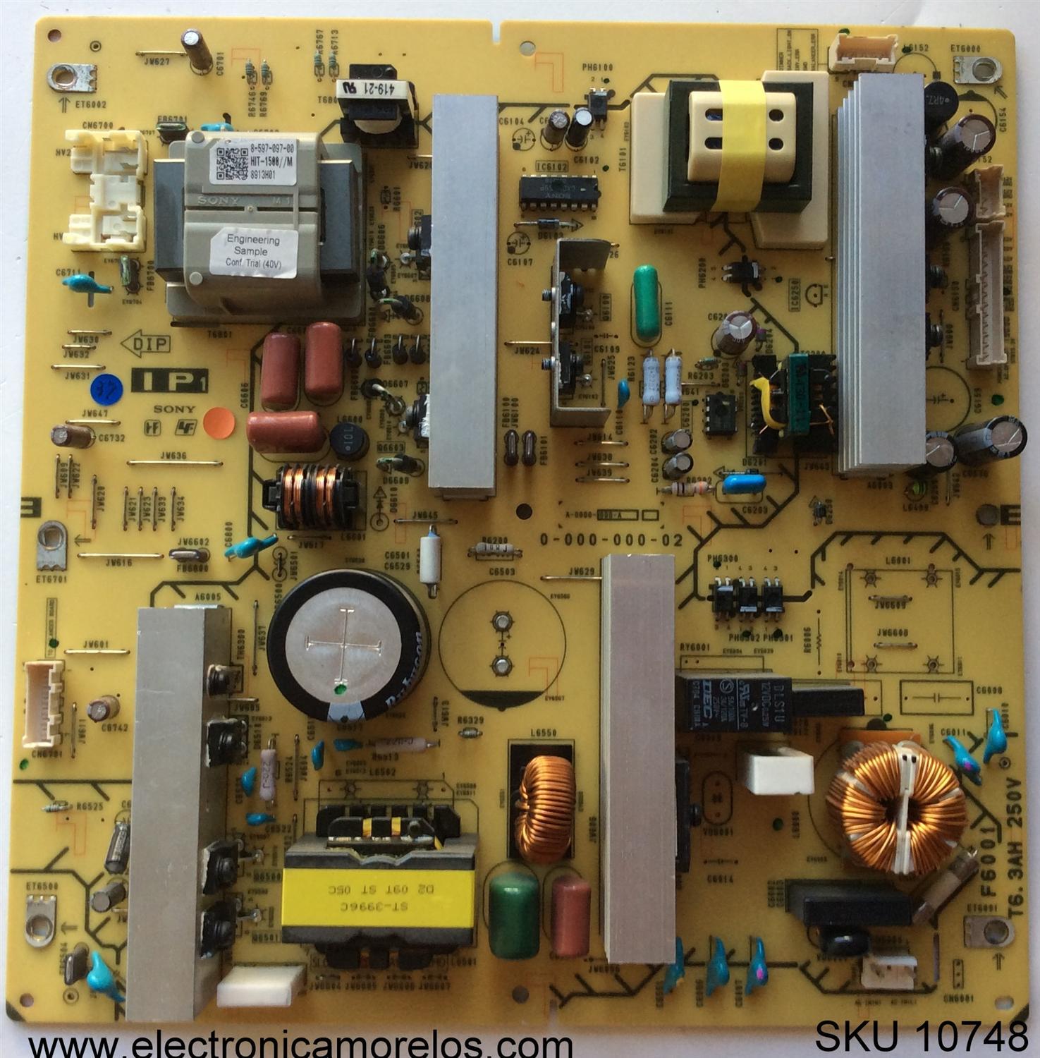 FUENTE DE PODER / SONY 0-000-000-02 / A-0000-000-A	