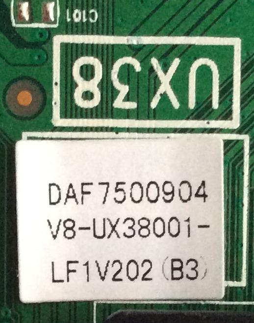 MAIN / INSIGNIA T8-UX38004-MA1  / V8-UX38001-LF1V202(B3) / DAF7500904 / 40-UX38NA-MAG2HG / / UX38 / MODELO NS-40DR420NA16 / PANEL LVF400SSDX E8 V3 - Imagen 2