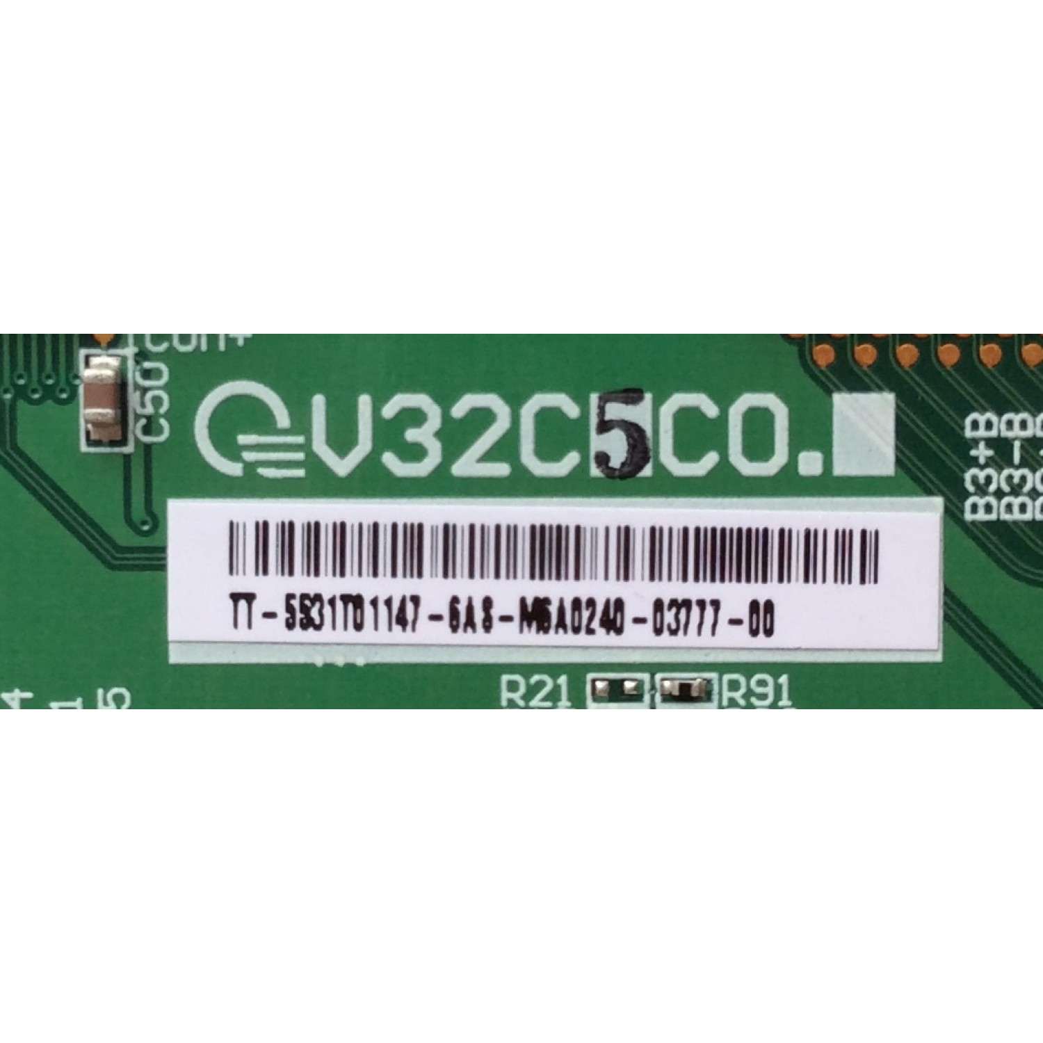 T-CON / SANYO 55.31T01.147 / 5531T01147 / V32C5C0 / MODELO DP32647 / PANEL T315XW01	 - Imagen 2
