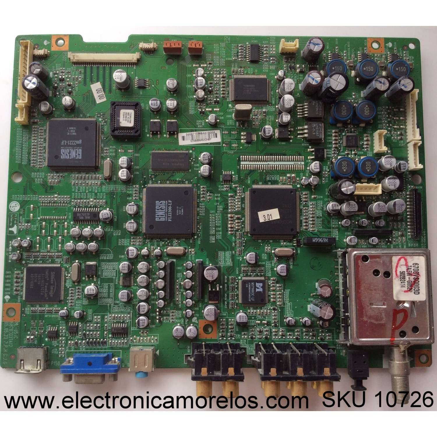 MAIN FUENTE PARA TV AOC / NUMERO DE PARTE 9011-114A45 / MSD3463-T4C1 / GWT17090045 / 9011-114A45-883A4581 / SMT40M1571021BE267 / MODELO LE40M1571