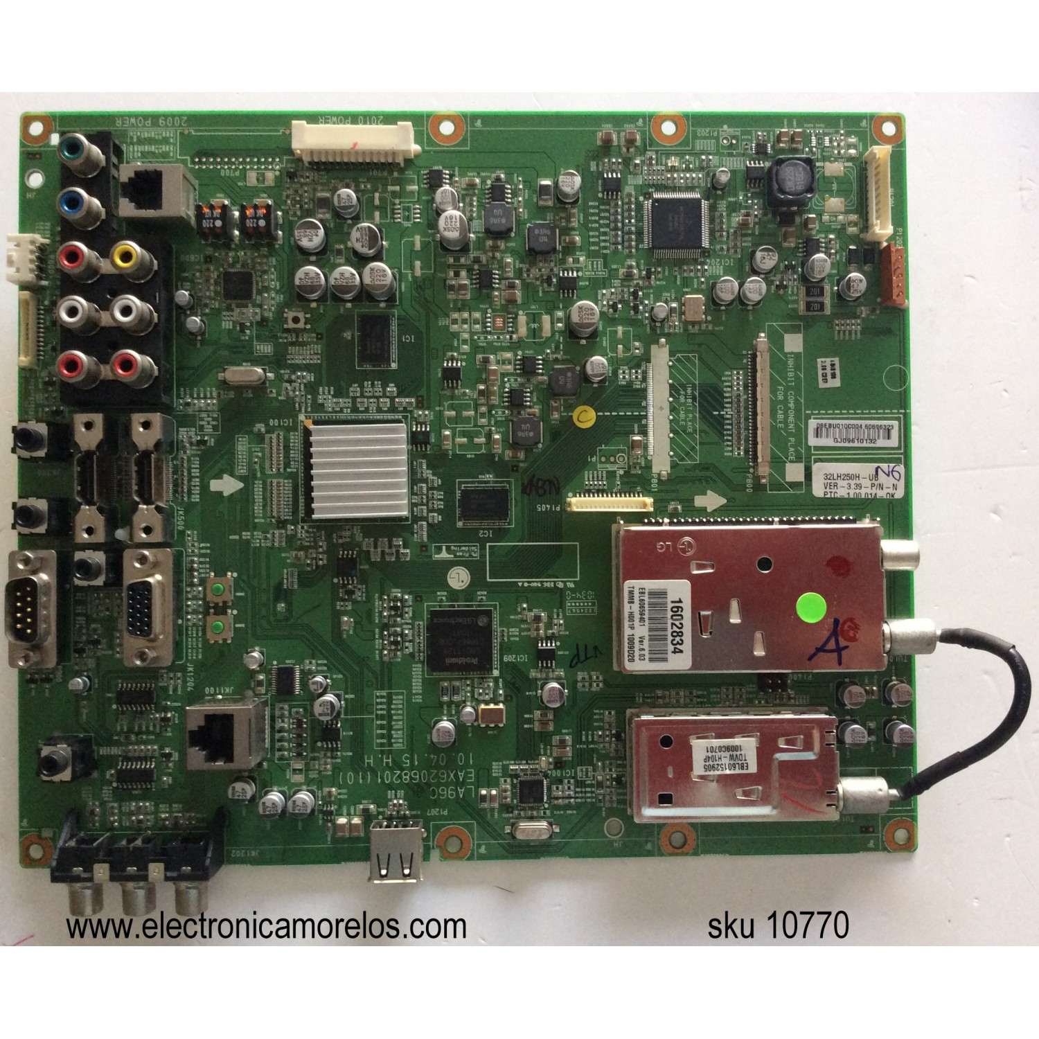 MAIN PARA SMART TV LG 4K / NUMERO DE PARTE EBT66468206 / EAX69083603 / 66323901 / 32863601 / 1LEBT000-02HD / G019Q010CD / DISPLAY LC550DQJ (SM)(A1) / MODELO 55UQ7070ZUE.BUSYLKR