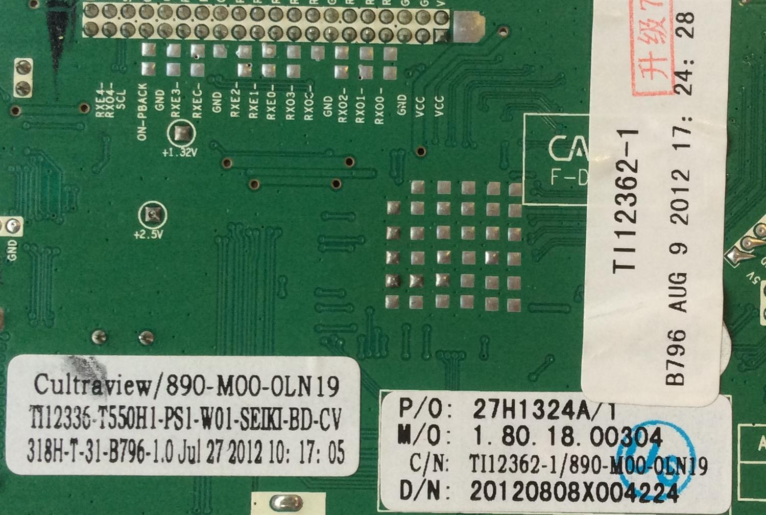 MAIN / SEIKI 27H1324A / 890-M00-0LN19 / CV318H-T / MODELO SC262FS / PANEL T260B2-P03-C01 (REV.A6)	 - Imagen 2