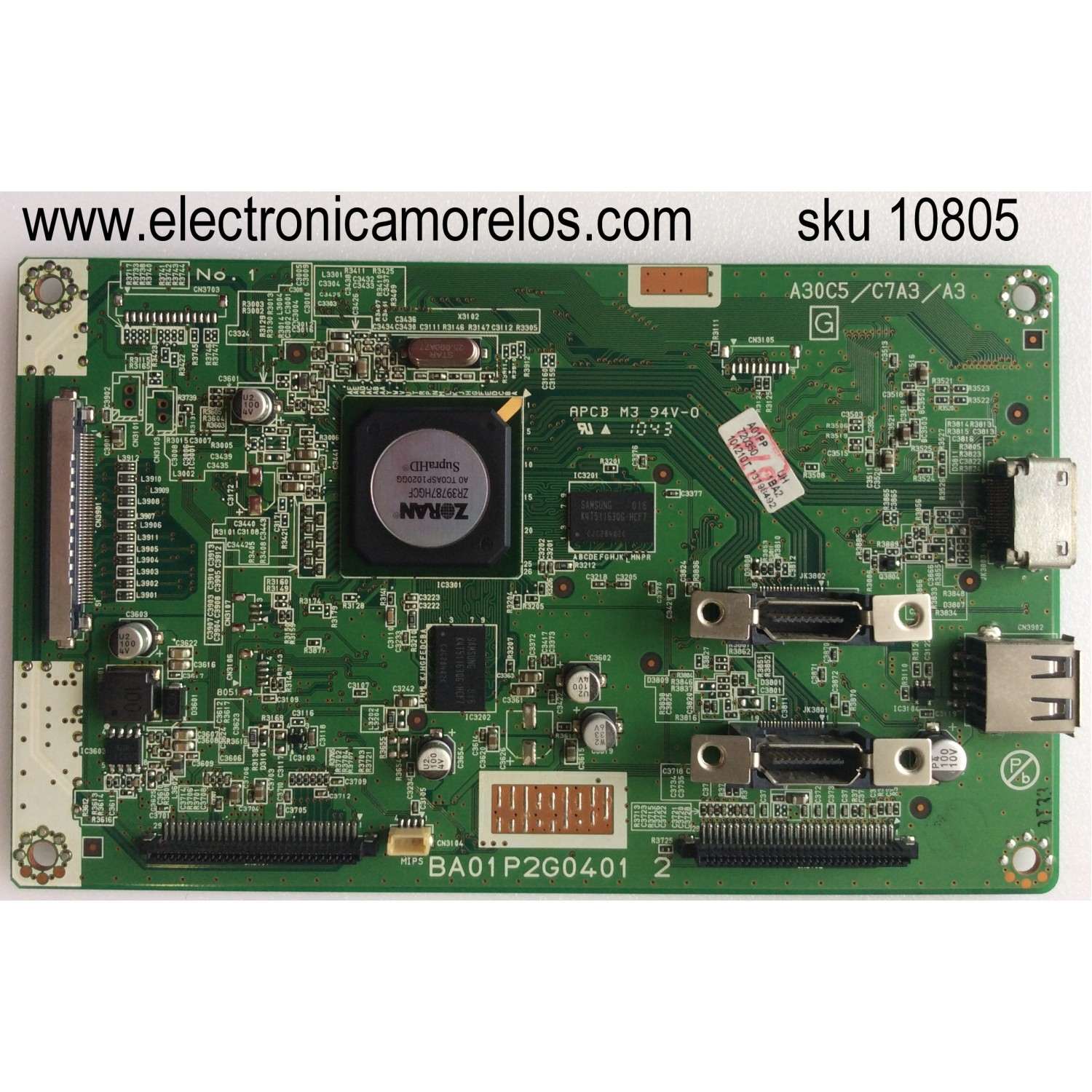 MAIN / EMERSON A01PFMMA-001 / A01PPUH / BA01P2G04011 / A01PFUH / BA01P2G04012 / MODELO LC407EM1 DS3 / PANEL LTA400HM01-002	