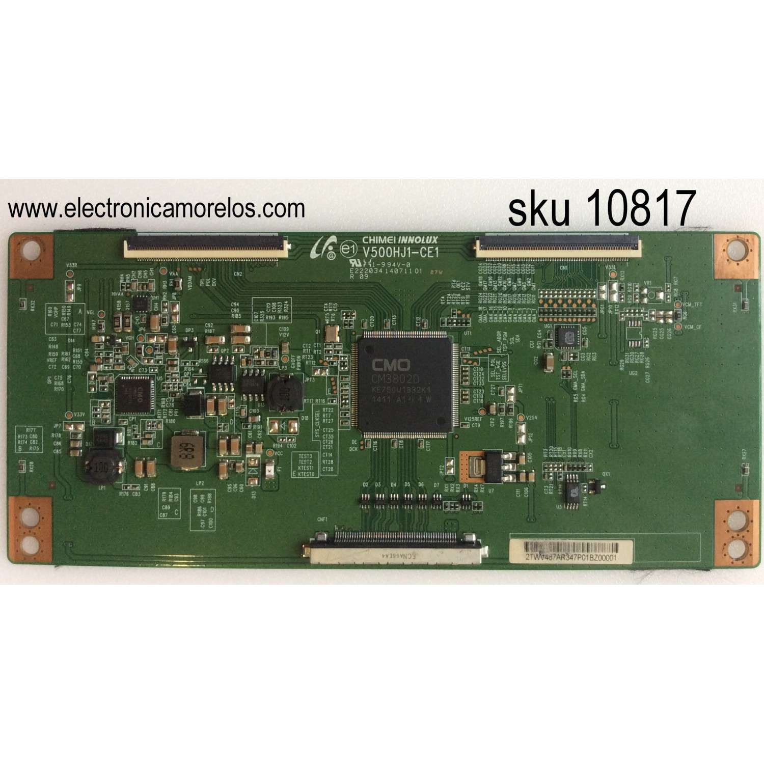 T- CON RCA / 2TWV487AR347P / V500HJ1-CE1	/ PANEL 	V500HK1-PS6-12V  / MODELO LED50B45RQ
