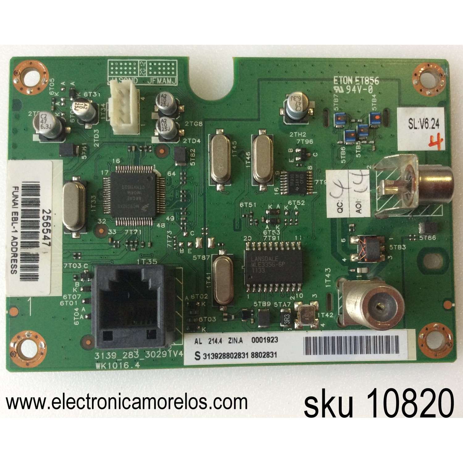 TARJETA DE VIDEO / PHILIPS 313928802831 / 3139_283_3029TV4 / MODELO 32HFL5763L/F7	