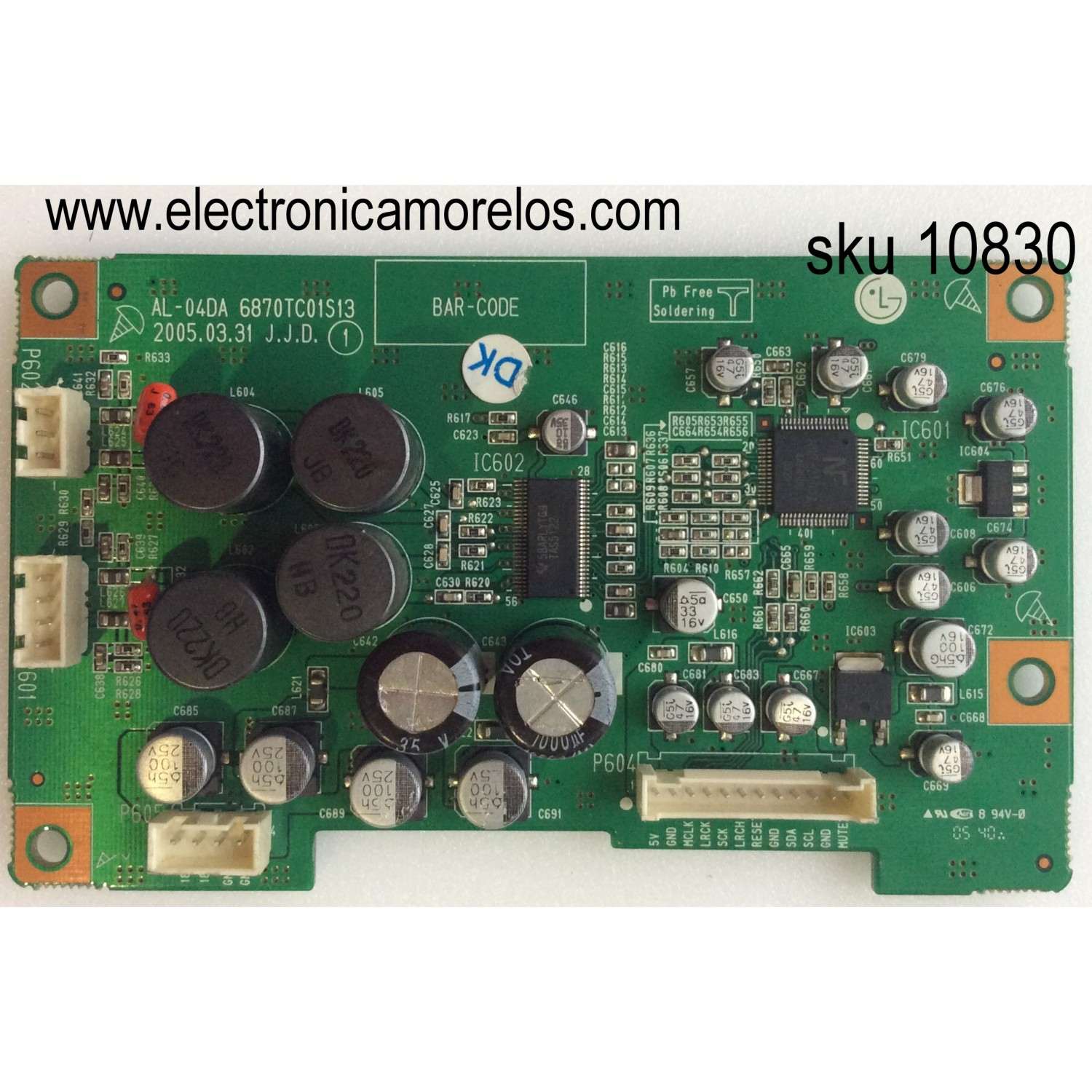 KIT DE BOCINAS ORIGINAL PARA TV SAMSUNG 4 PIEZAS / NUMERO DE PARTE BN96-53041F / BN63-19468X / BN9653041F / BN63-19466X / LLOTTE E116797 / 6Ω / 10W / NH-1017D / C32C07SV33 / PANEL CY-TA085FMAV1H / MODELO QN85QN90AAFXZ AC05 / QN85QN85CDFXZA CA01