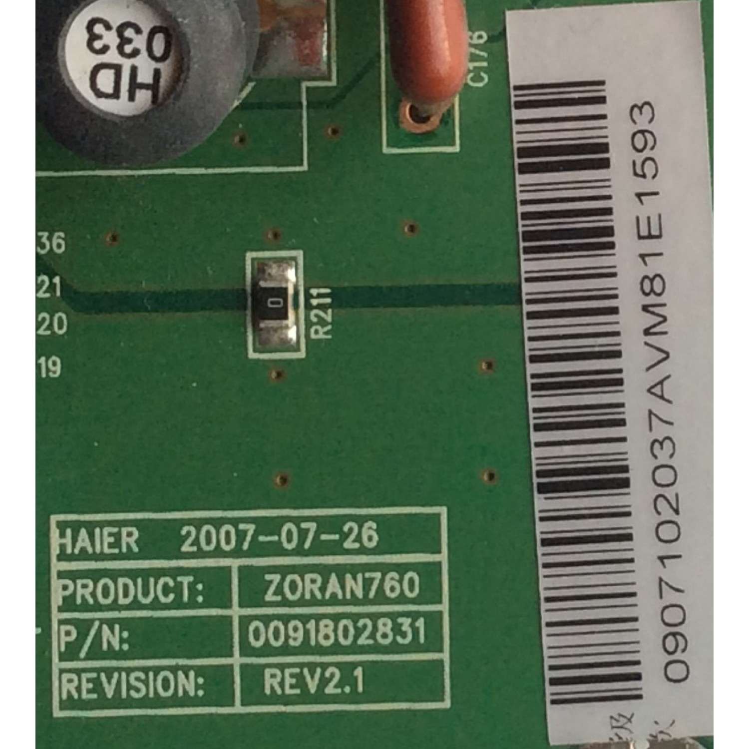 MAIN PARA MONITOR DELL / NUMERO DE PARTE 7ZB.A2M01.0022 / 748.A2M07.001N / L7139-1N / 34220457 / I709I09523 / PANEL W270HIAP1 / MODELO U2719DT - Imagen 2