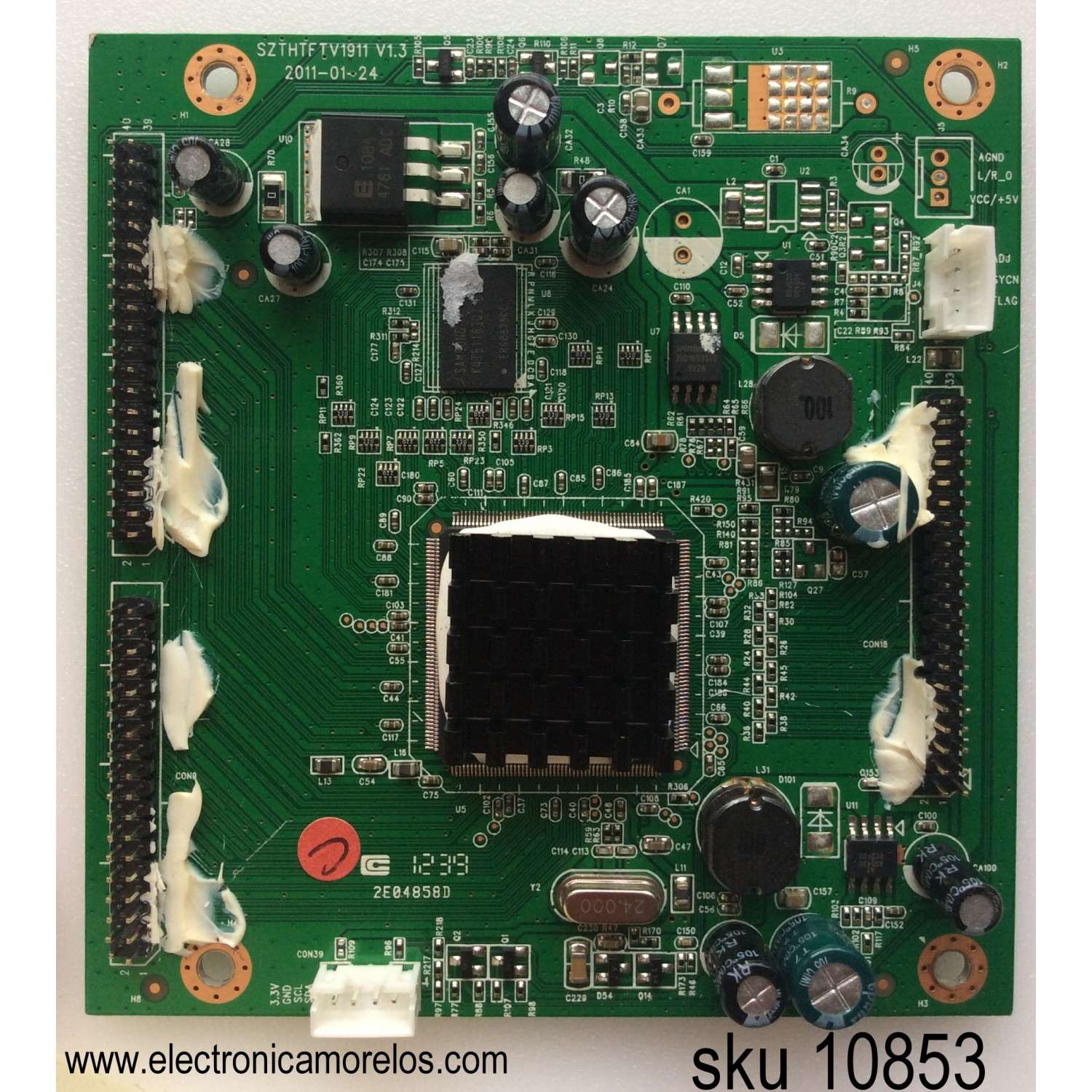 TARJETA DE INTERFAZ / MST_FLASH_128K_ONECHIP_T400D3 / SAIKI TI12401-1 / SZTHTFTV1911 V1.3 / MODELO SC402GS / PANEL T400D3-HA24-C06 (VER.A1)	