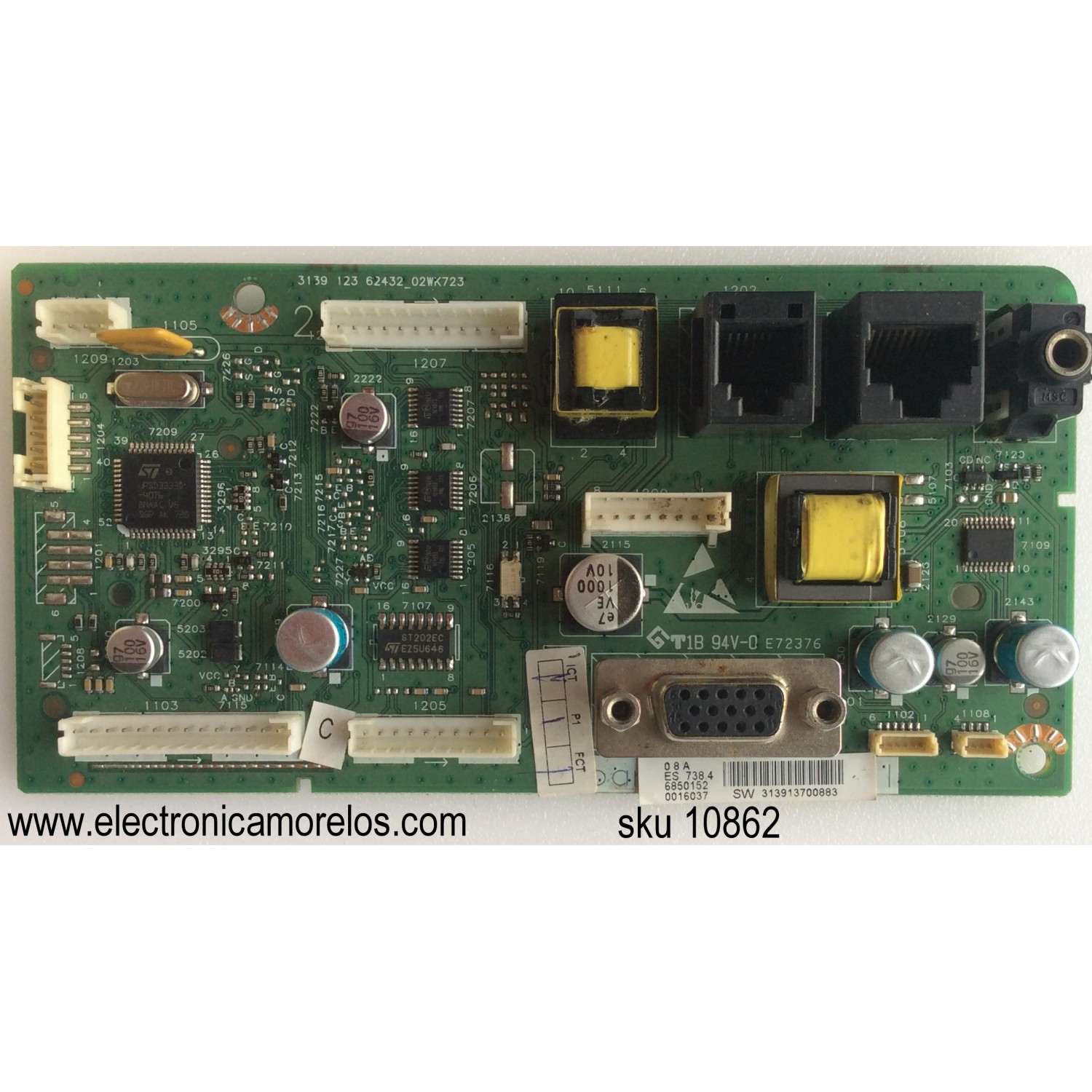 FUENTE PARA MONITOR HANNSPREE / NUMERO DE PARTE 7940M050 / 492A00041400R / NUMERO DE PANEL MT230DW01 / MODELO HSG1111