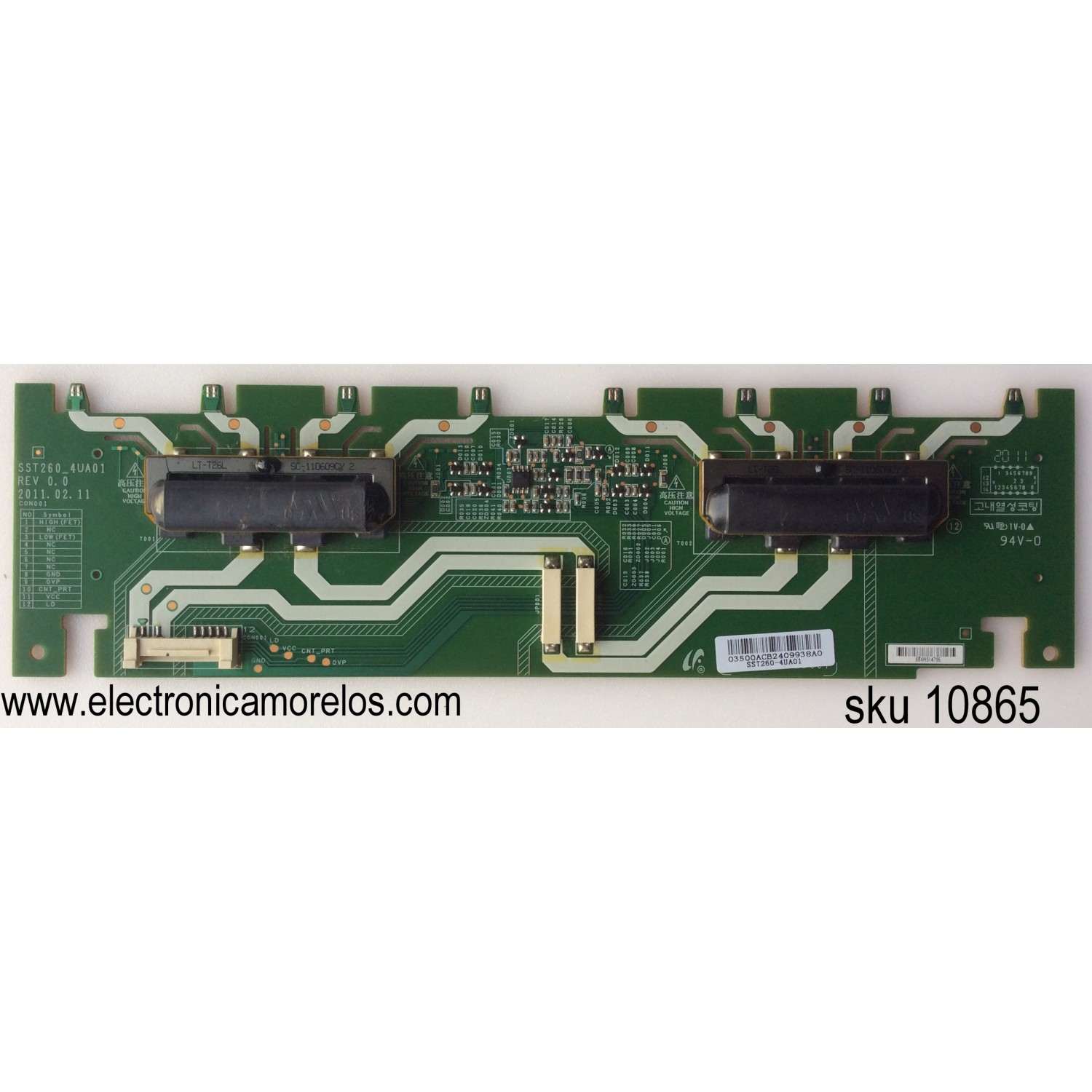 KIT DE BOCINAS PARA TV VIZIO / NUMERO DE PARTE V500DJ7-D03 / U22-B3 / 6Ω 10W / MODELO V505-J09 LIAIF9KX