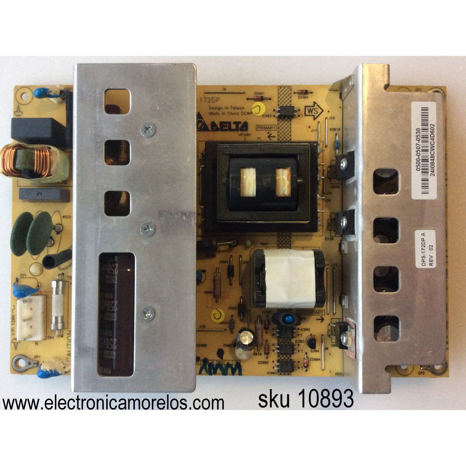 MAIN FUENTE PARA TV SUMMIT / NUMERO DE PARTE H16030339 / TP.MS3393.PB801 / 65W02 / DISPLAY ST2751A02-1 VER.2.2 / MODELO LE2836	