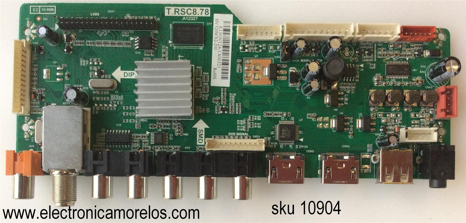 MAIN / RCA E13030124 / T.RSC8.78 / RE010C878LNA1-D1 / RE010C878LNA1 / MODELO LED32C45RQD / PANEL T315HW07-V8 / HV320WX2-200	