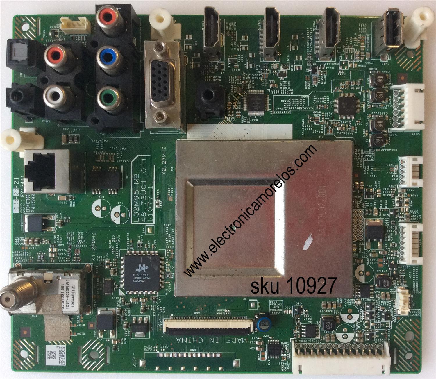 MAIN / VIZIO 55.73U01.001 V.2 / L32M95.MB / 48.73U01.011 / 11077-1 / 5573U01001 / MODELO E322AR LWJAMMAN / PANEL T320XVN02.0	
