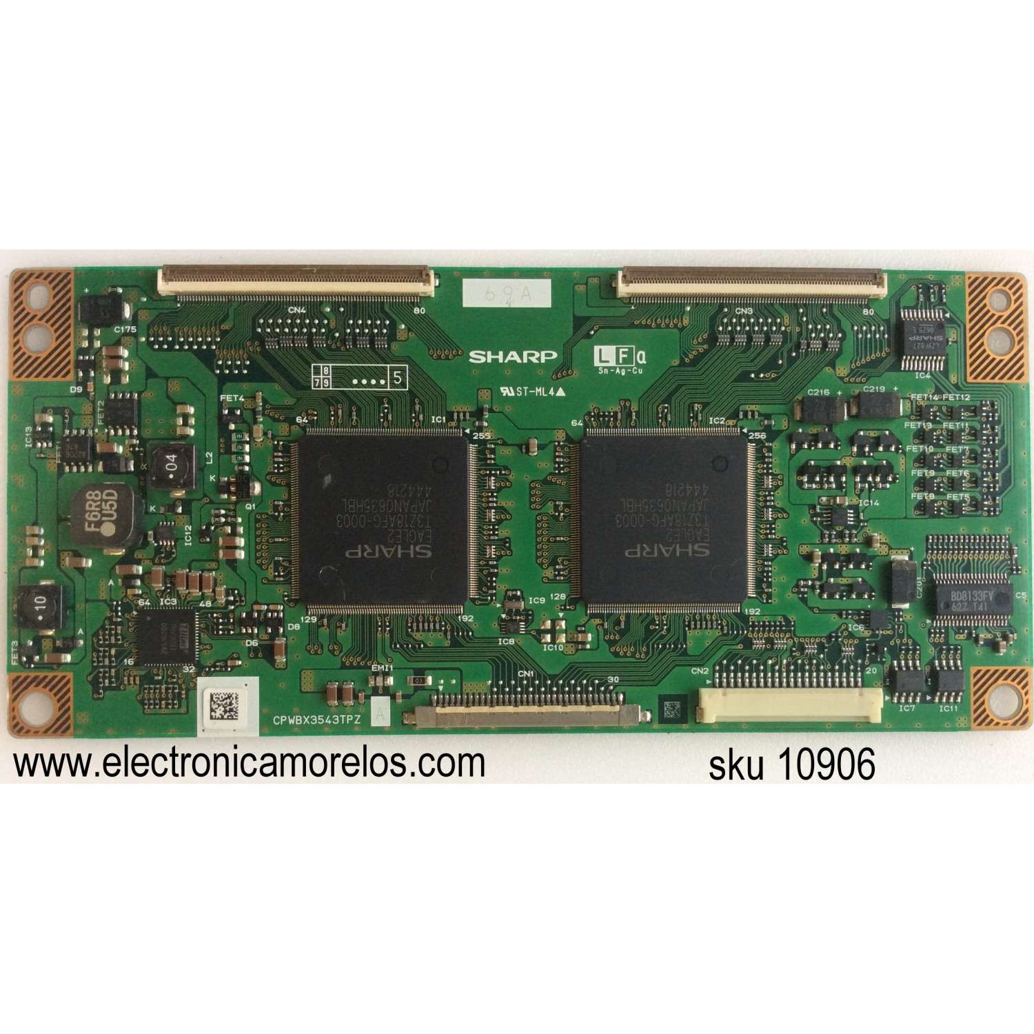 T-CON / MITSUBISHI CPWBX3543TPZA / CPWBX3543TPZ / MODELO LT-37131A / PANEL LK370D3LZ24	