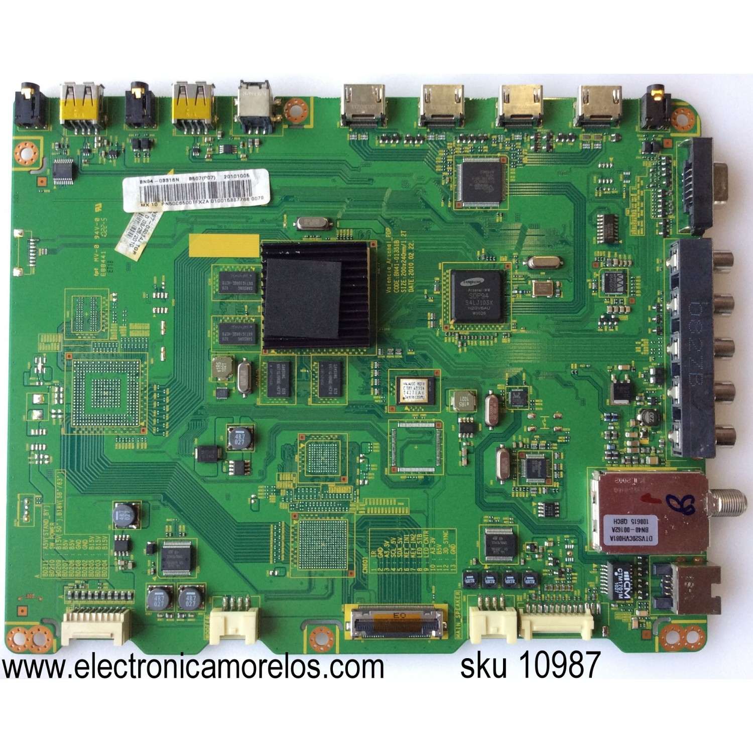 MAIN  PARA TV  SAMSUNG BN94-03316N / BN97-04034J / BN41-01351B / MODELO PN50C6500TFXZA NZ02 / PANEL S50FH-YB07 / S50FH-YD06	