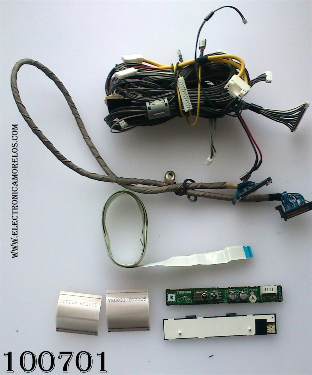 KIT DE CABLES PARA TV / TOSHIBA PE0623A-2 / MODELO 52RV535V	