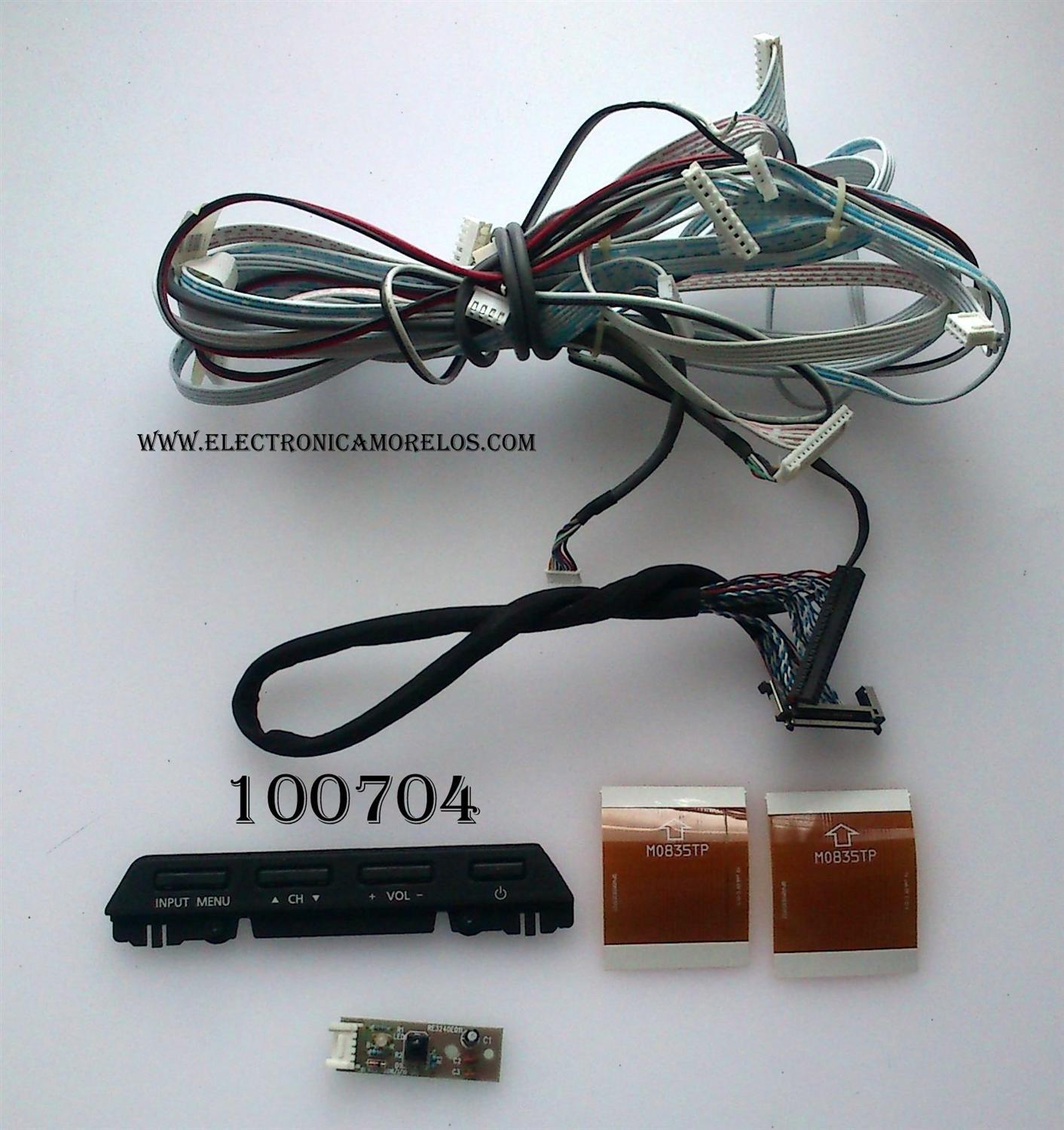 KIT DE CABLES PARA TV / RCA RW0340E011 / QLT32ELO1 / RE3240E011 / MODELO 46LA45RQ	