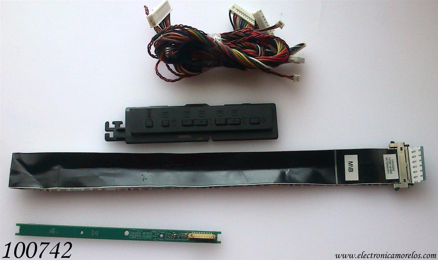 KIT DE CABLES PARA TV / SONY / 55.73A02.001G 1A /48.73A02.011 / 50.73A24.011 / 110123A2 / MODELO KDL-40BX420	