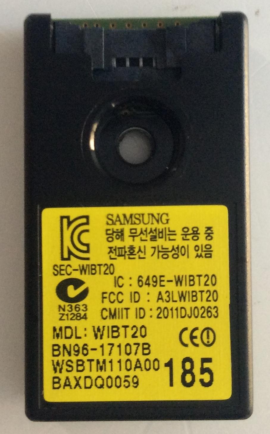 MODULO BLUET00TH SAMSUNG / BN96-17107B / SEC-WIBT20 / MODELOS UN55D8000YFXZA / PN51D6900DFXZA / LH46UEAPLGC/ZA / PN64D8000FFXZA / UN32D6500VFXZA / MAS MODELOS EN DESCRIPCIÓN - Imagen 2
