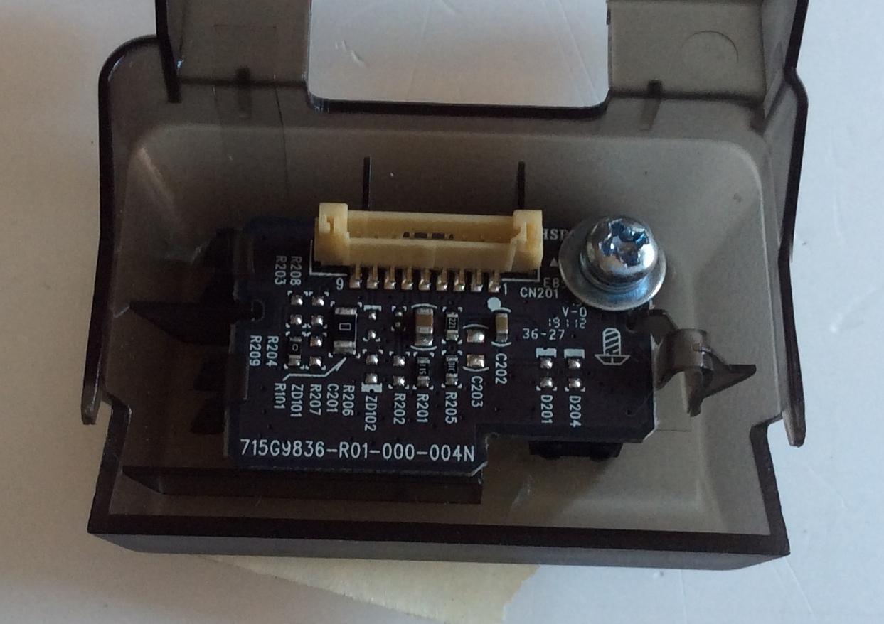 BOTON POWER ON PARA TV INSIGNIA / 715G9836-R01-000-004N / P33T123401101A / MODELO  - Imagen 2