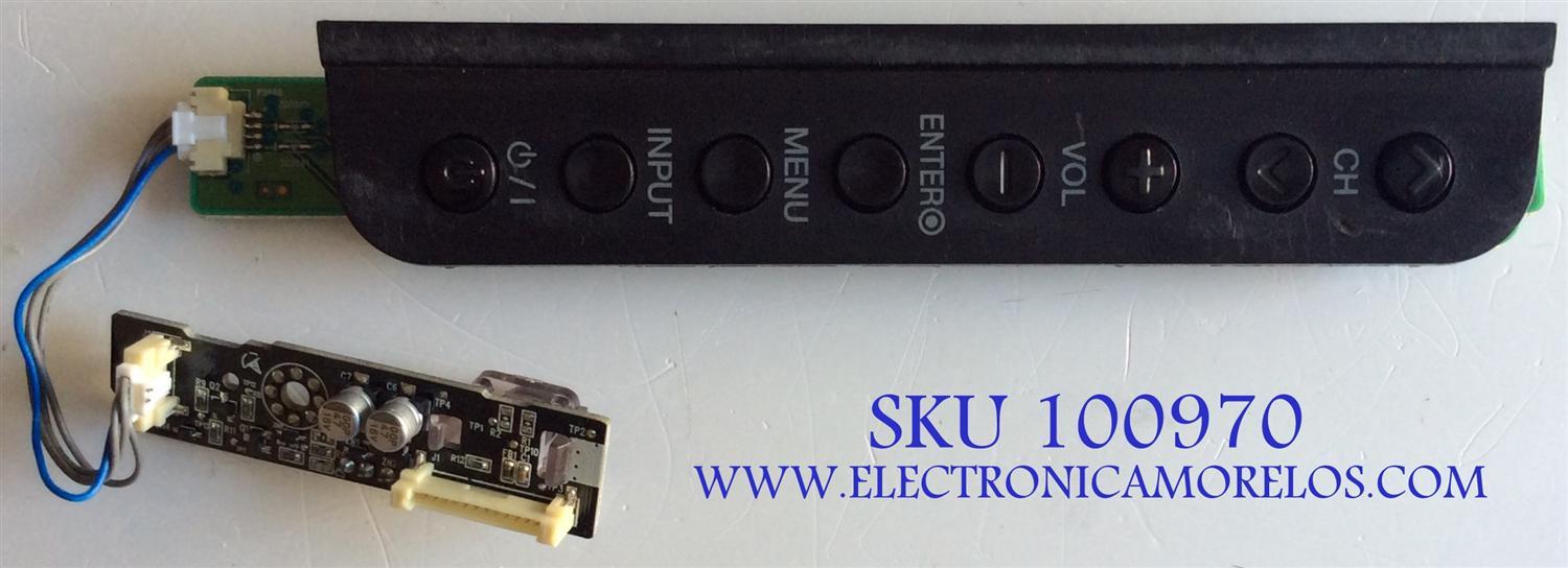 BOTONERA PARA TV LG / EBR71642501 / MAZ619767 / MODELO 47LD650H
