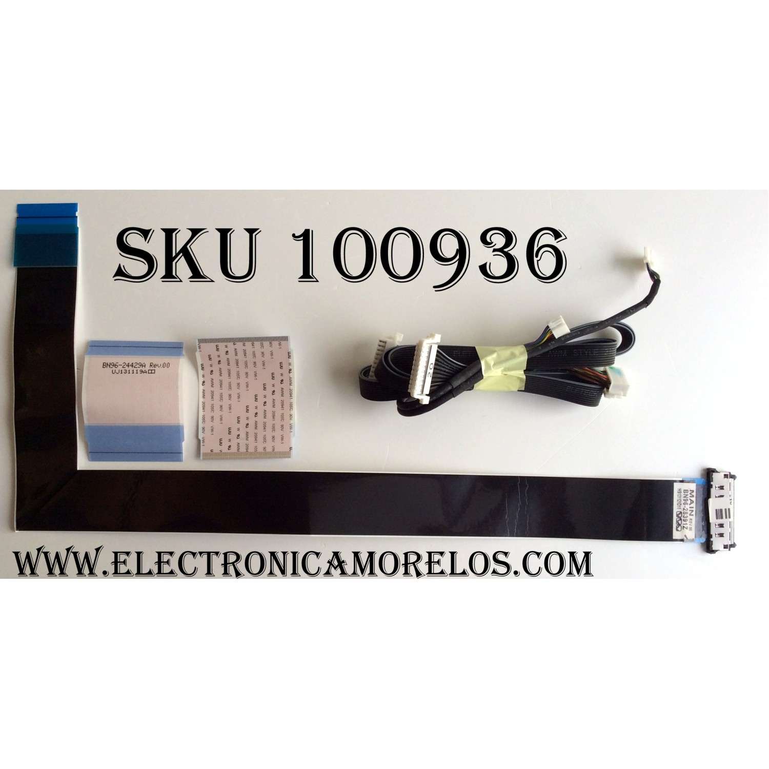 KIT DE CABLES SAMSUNG / BN96-28391Z / BN96-24429A / REV.00 / MODELO UN55FH6030FXZA / PANEL CY-DF550CSLV1H FW02