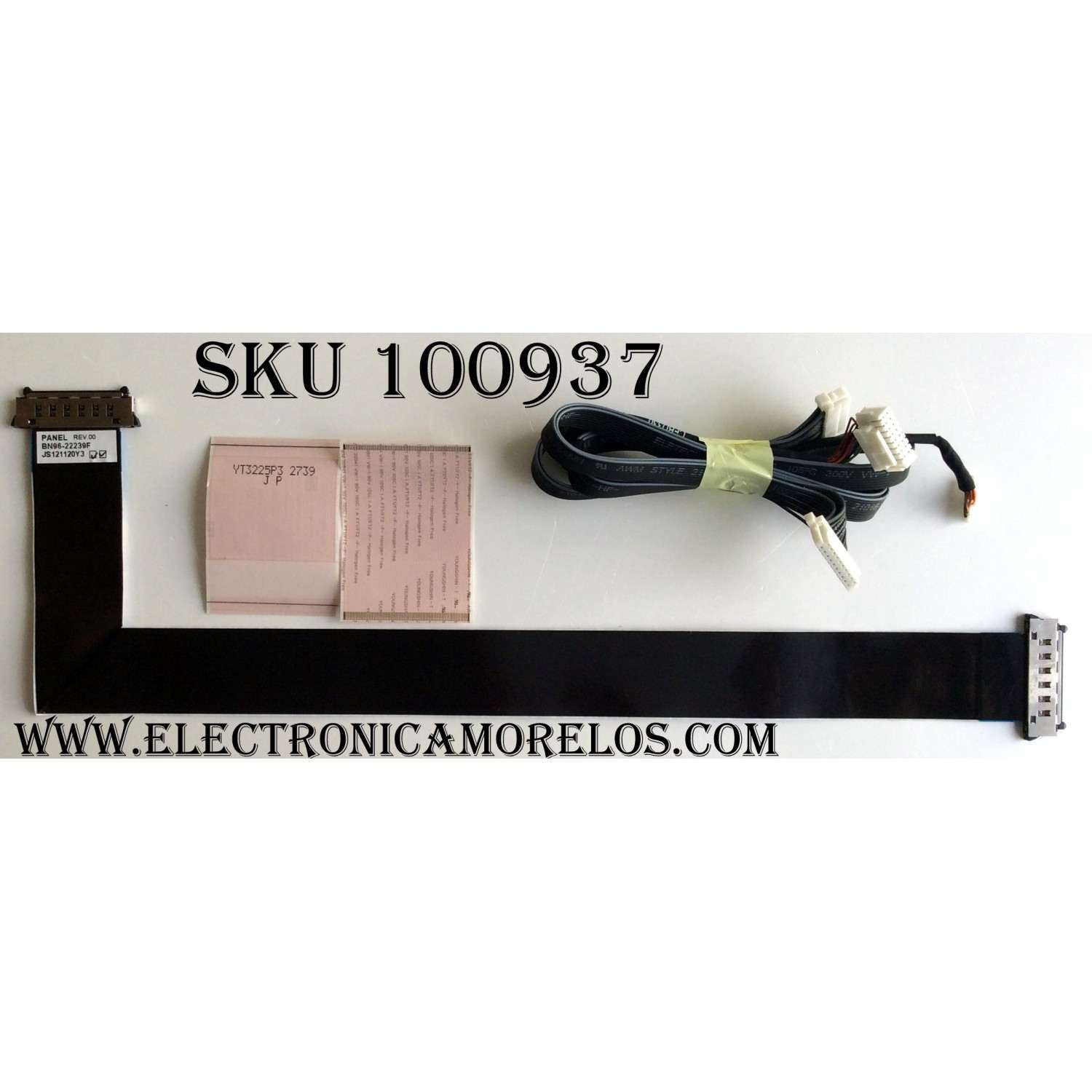 KIT DE CABLES SAMSUNG / BN96-22239F / YT3225P3 / YT3826N2 / REV.00 / MODELO UN55FH6030FXZA / PANEL LTJ550HW13-V DW17 / LTJ550HW13-V DW40