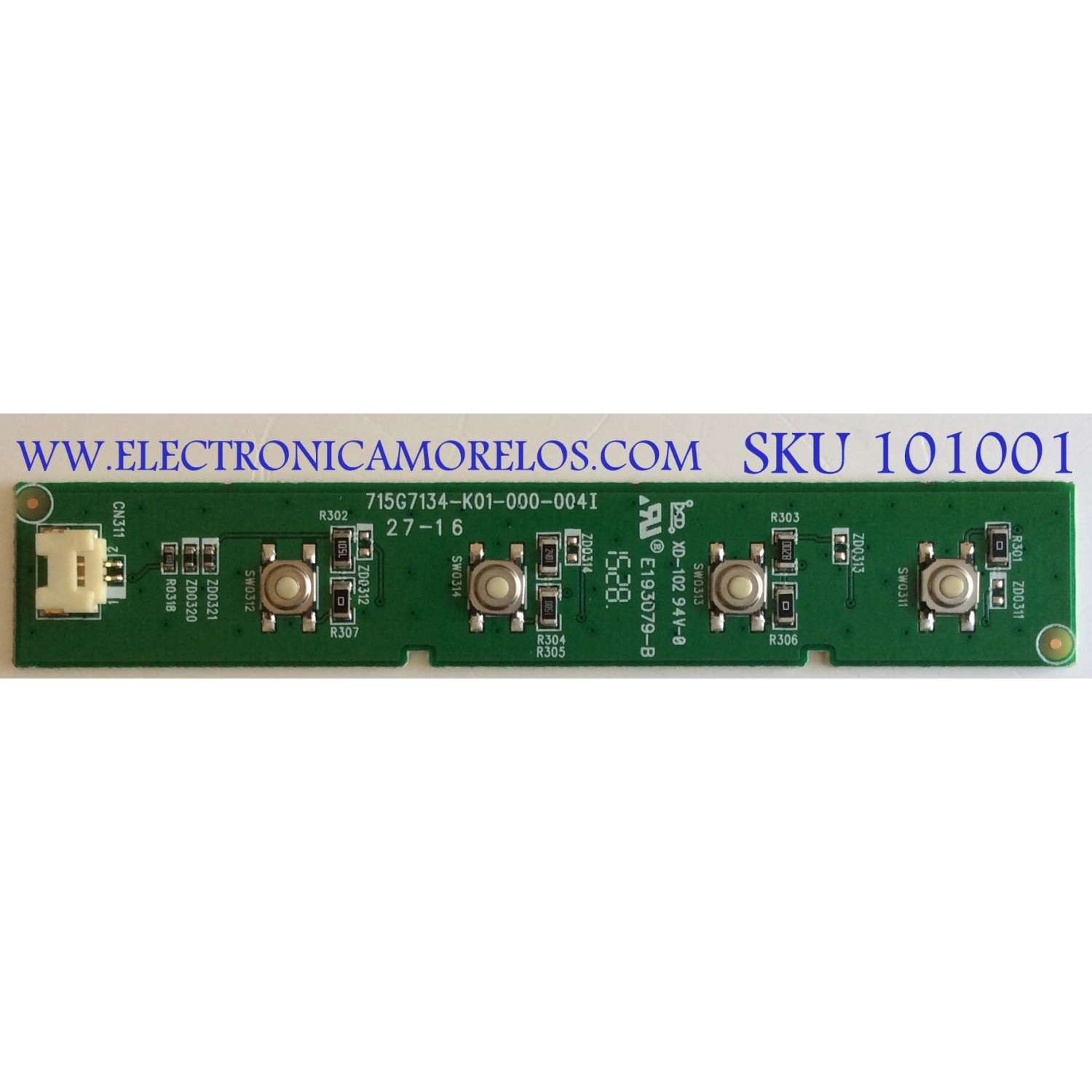 BOTONERA PARA TV VIZIO / 715G7134-K01-000-004I / MODELO M50-C1 LTCWSPBR