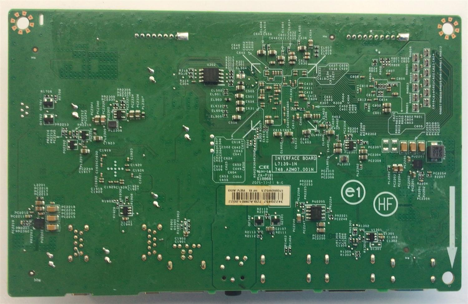 MAIN PARA MONITOR DELL / NUMERO DE PARTE 7ZB.A2M01.0022 / 748.A2M07.001N / L7139-1N / 34220457 / I709I09523 / PANEL W270HIAP1 / MODELO U2719DT - Imagen 4