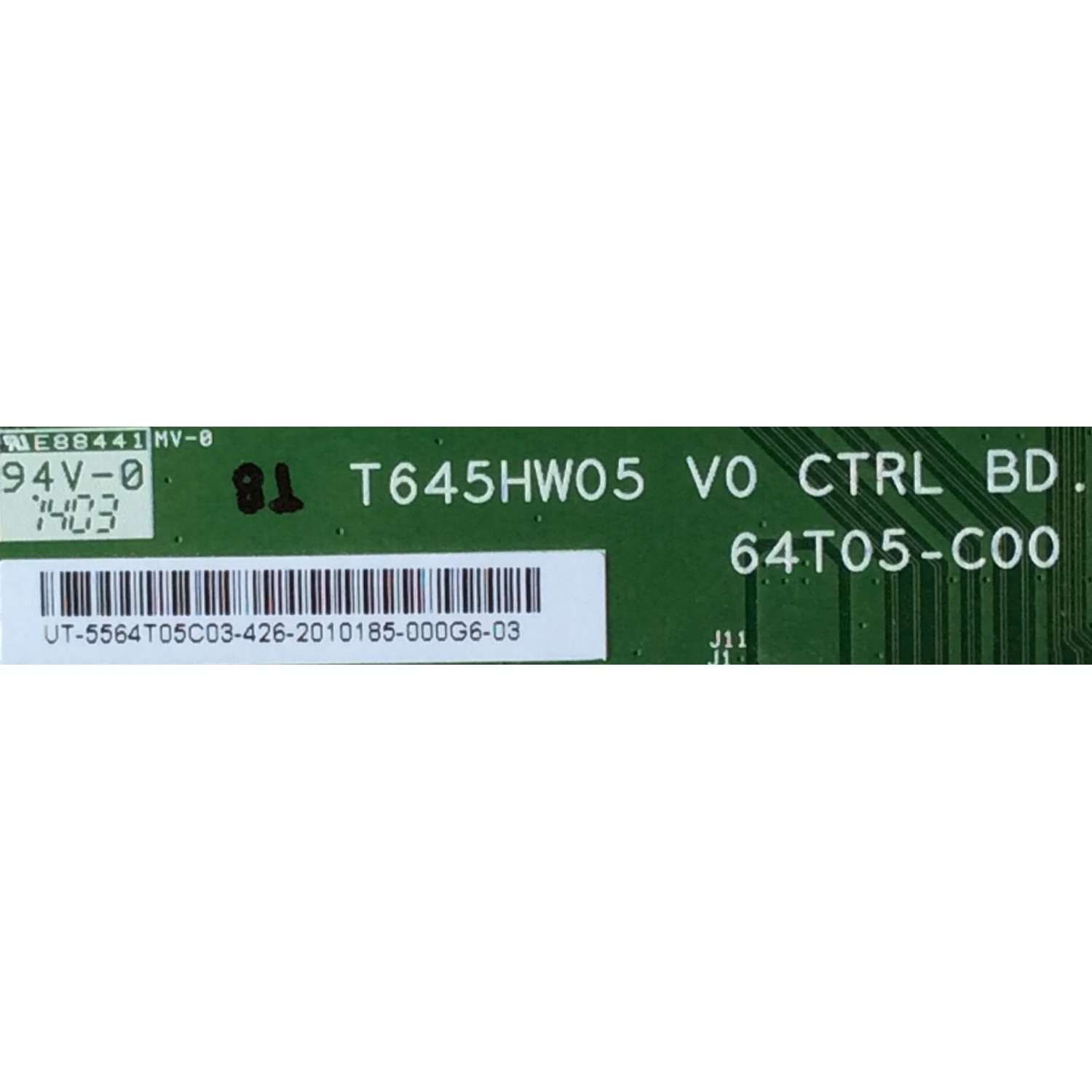 T-CON / VIZIO 55.64T05.C03 / 5564T05C03 / T645HW05 V0 / 64T05-C00 / SUSTITUTAS 55.64T09.C01 / 5564T09C01 / PANEL T645HW05-V.0-12V / MODELOS M3D650SV / LED65G55R120Q - Imagen 2