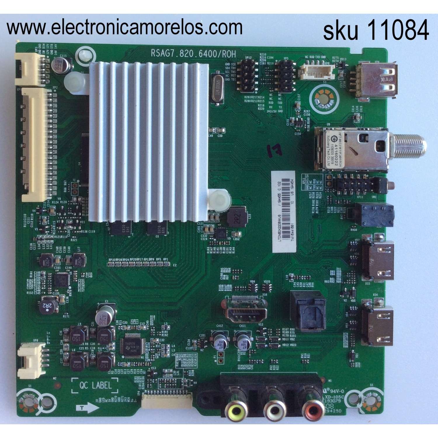 MAIN / HISENSE 194455 / LTDN50K2208WUS / RSAG7.820.6400/ROH / TM16A8397M / 194454 / MODELO 50H4C / PANEL HD500DF-B54(020)
