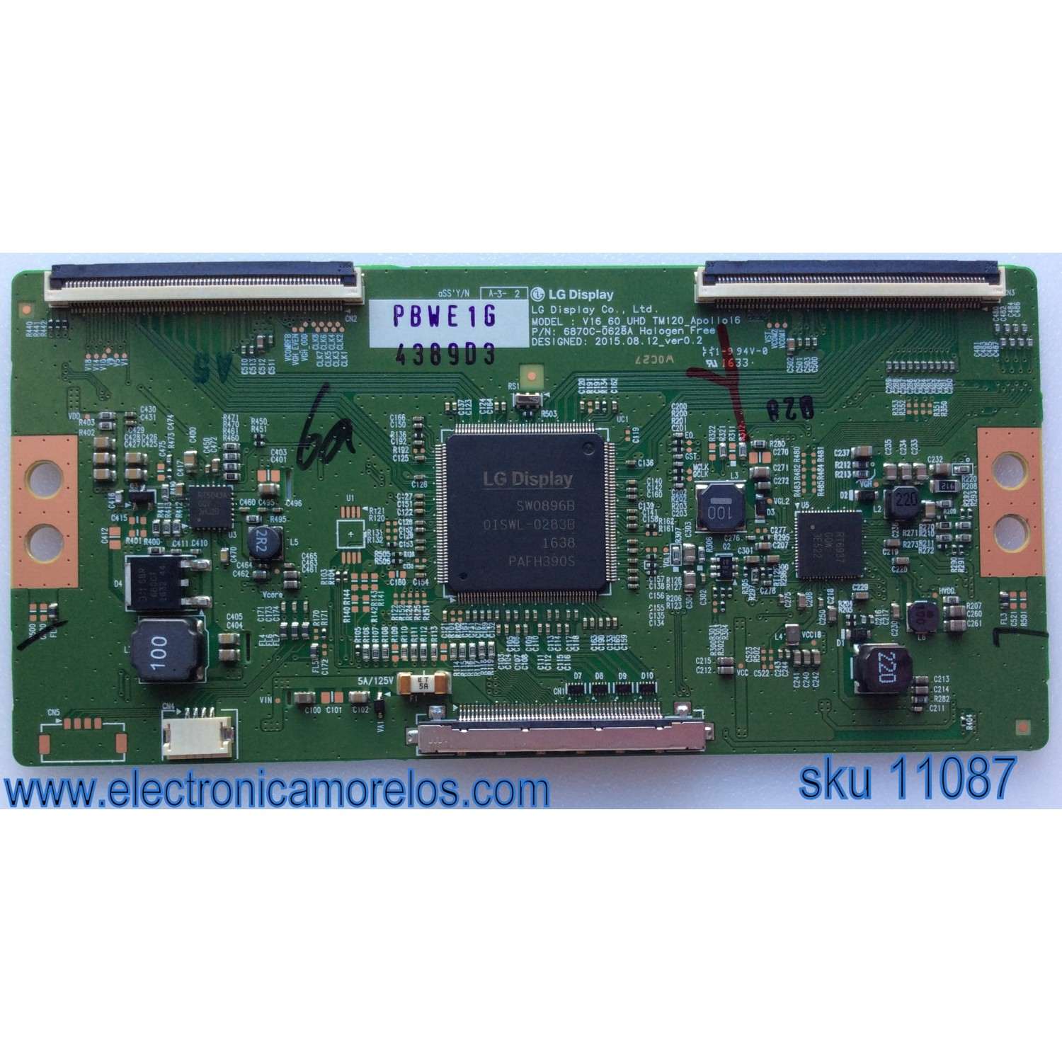 T-CON / LG 6871L-4389D / 6870C-0628A / 4389D / MODELO 60UH6090-UF.BUSWLJR / PANEL LC600EGE(FJ)(M3)	