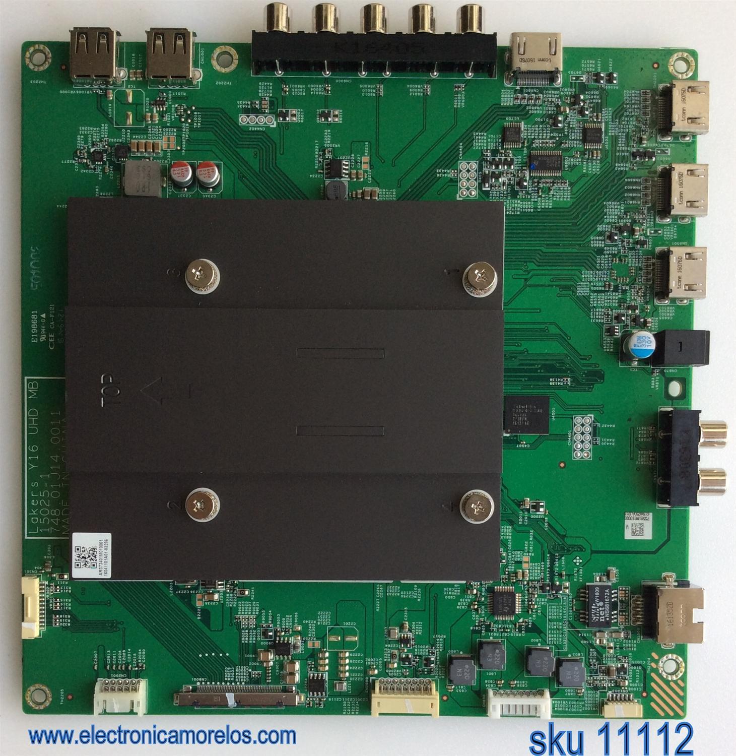 MAIN / VIZIO 755.01M01.0001 / 75501M010001 / 748.01J14.0011 / MODELO E43U-D2 LWZ2UMBS / PANEL T430QVN02.1	