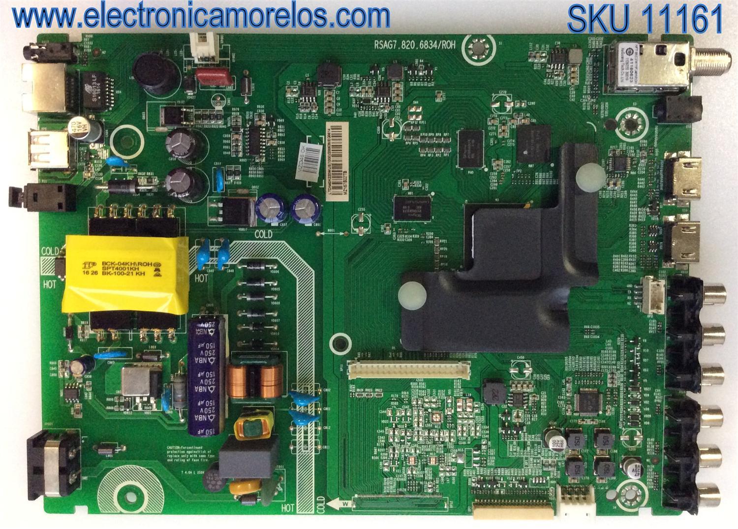 MAIN / FUENTE / (COMBO) / HISENSE 200538/EG0614 / RSAG7.820.6834/ROH / MODELO 40H5B / PANEL HD400DF-E32\S5\GM\ROH	