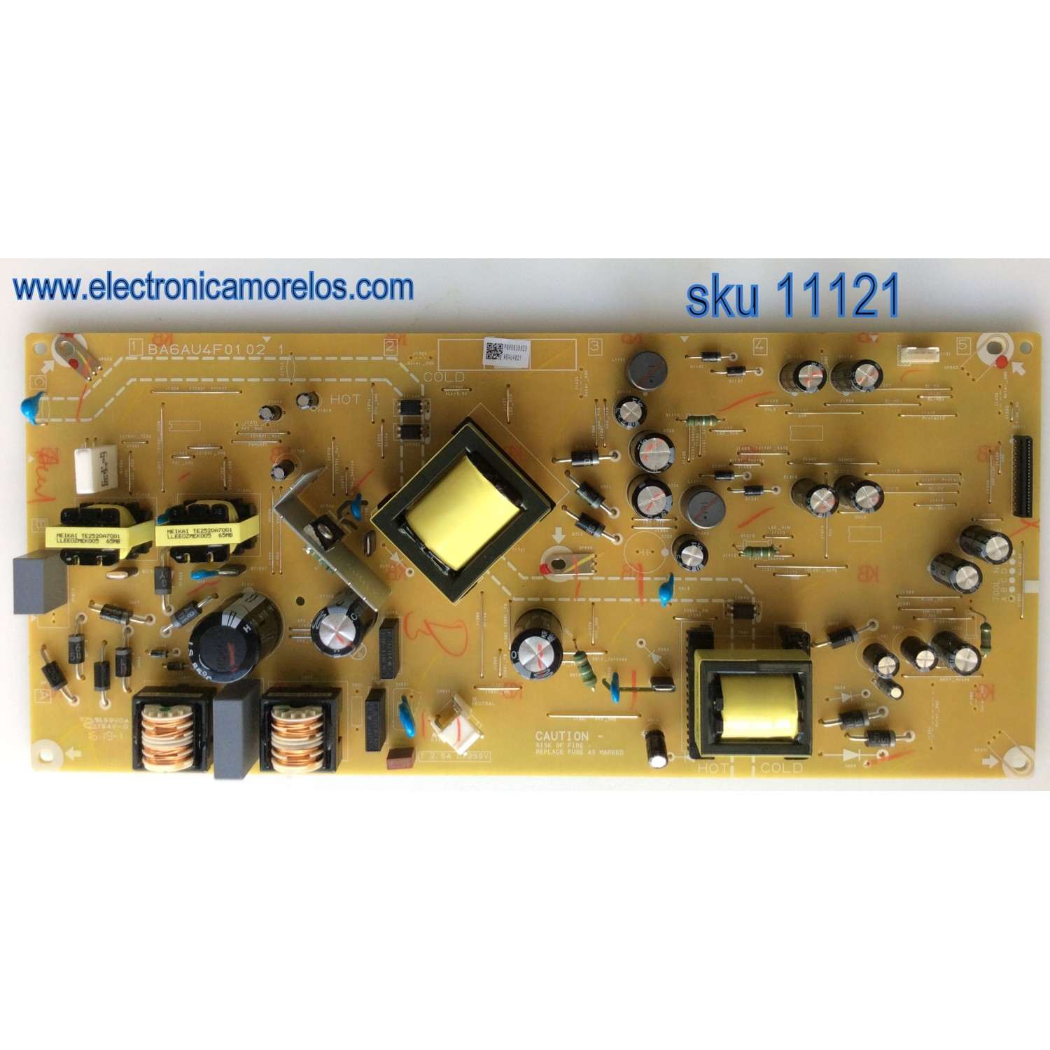 FUENTE DE PODER PARA TV SANYO ORIGINAL / NUMERO DE PARTE A6AU4021 / A6AU4UT / BA6AU4F0102 1 / MODELO FW50D36F