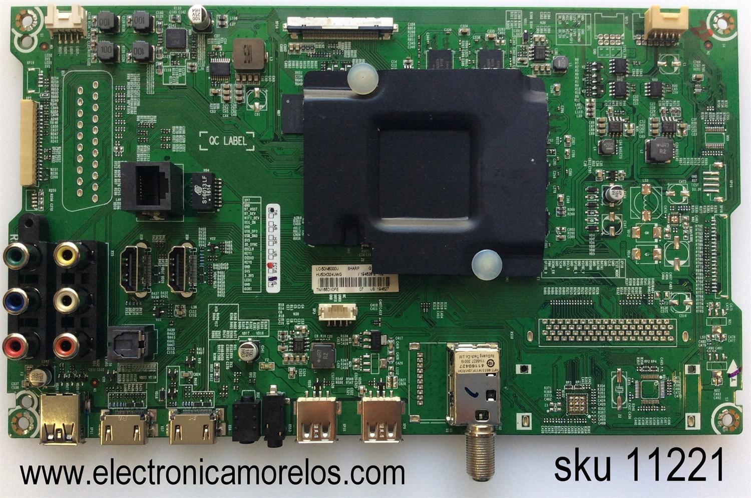 MAIN / SHARP 194628 / 194627 / RSAG7.820.6591/ROH / MODELO LC-50N6000U / PANEL HD500DU-B52(100)	
