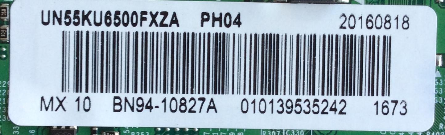MAIN PARA TV SAMSUNG / NUMERO DE PARTE BN94-10827A / BN41-02528A / BN97-10983B / BN9410827A / PANEL CY-WK055HGLV1H / UN55KU6500 / UN55KU6500FXZA FA01 - Imagen 2